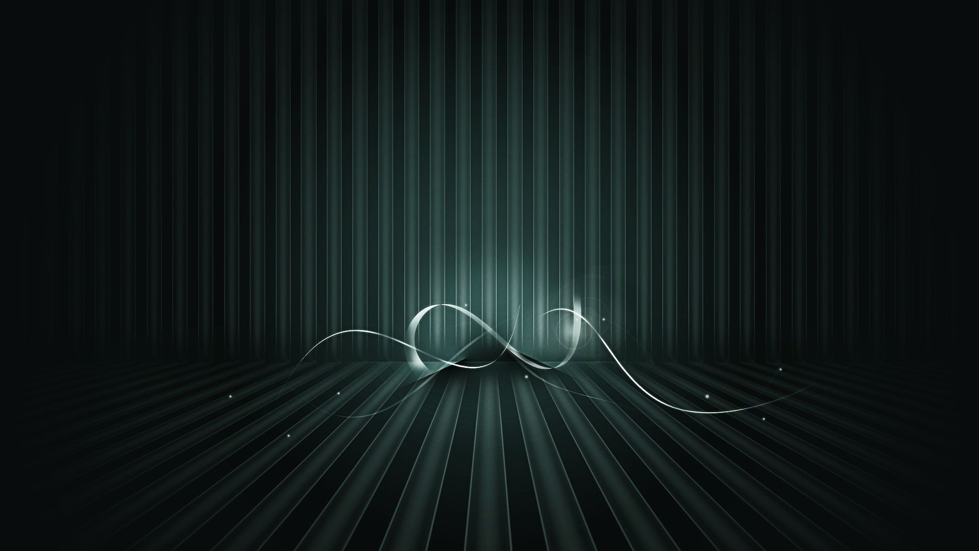 Abstract dark background with glowing lines HD Wallpaper