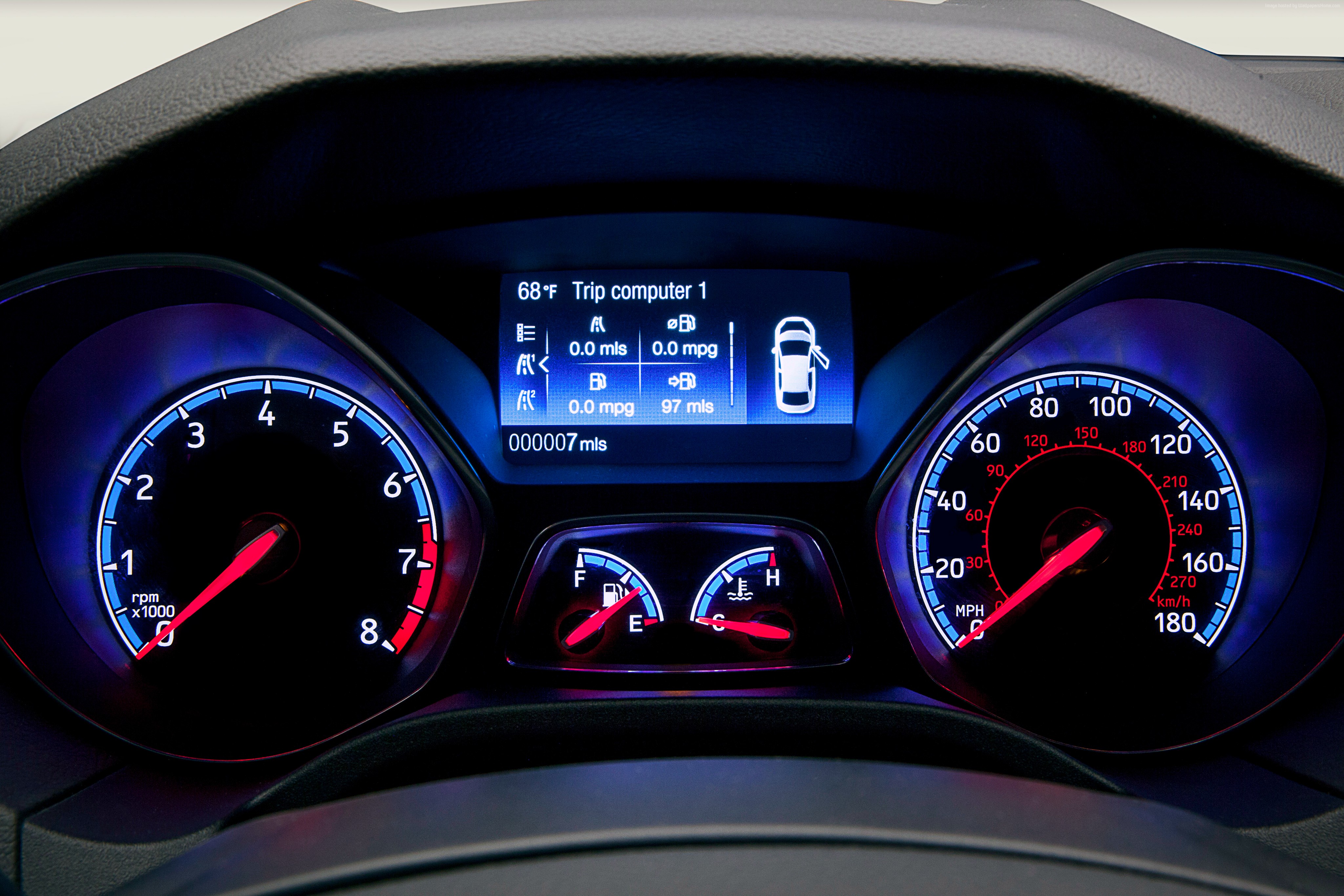 Ford Focus RS 2016 dashboard HD Wallpaper
