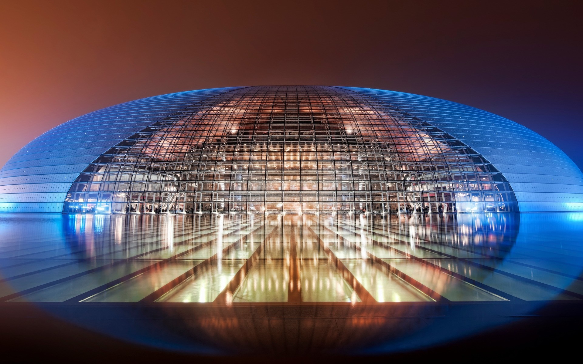 National Centre for the Performing Arts at night HD Wallpaper