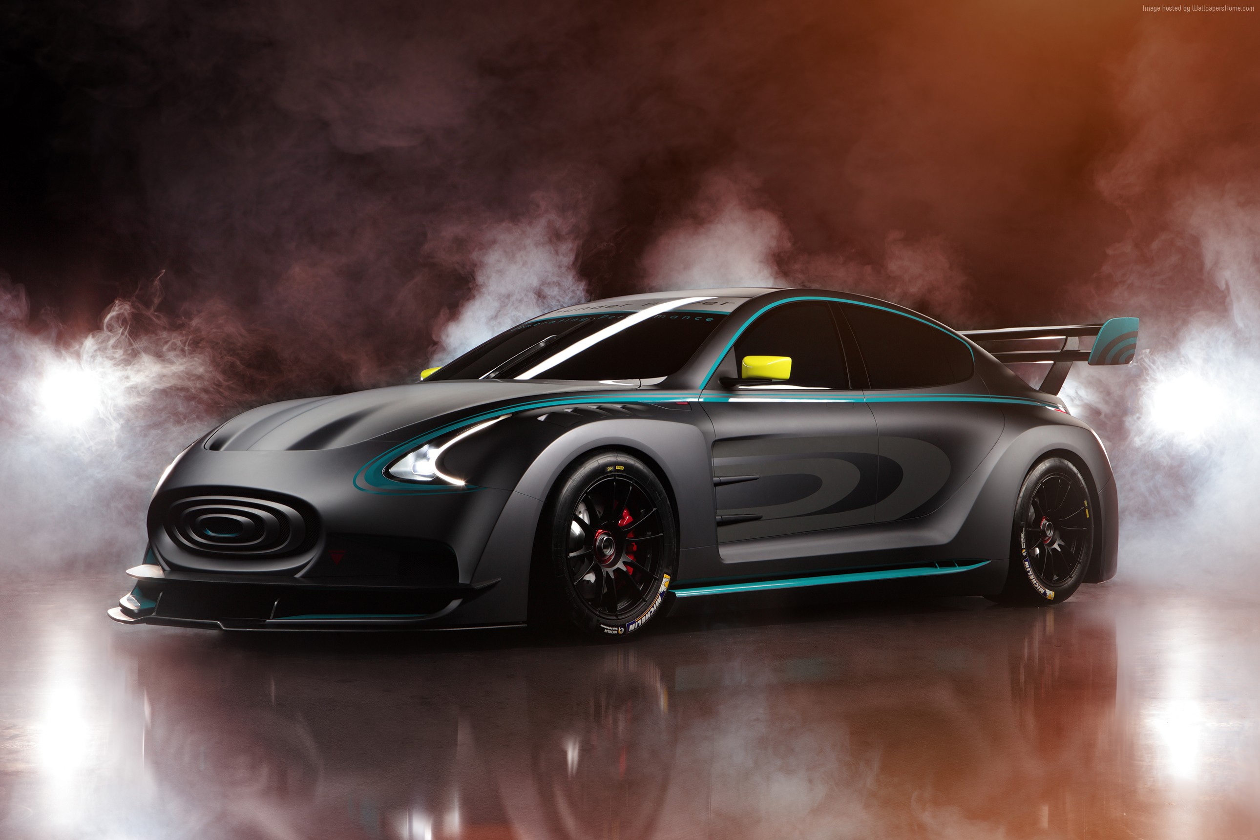 Thunder Power Race electric car concept HD Wallpaper