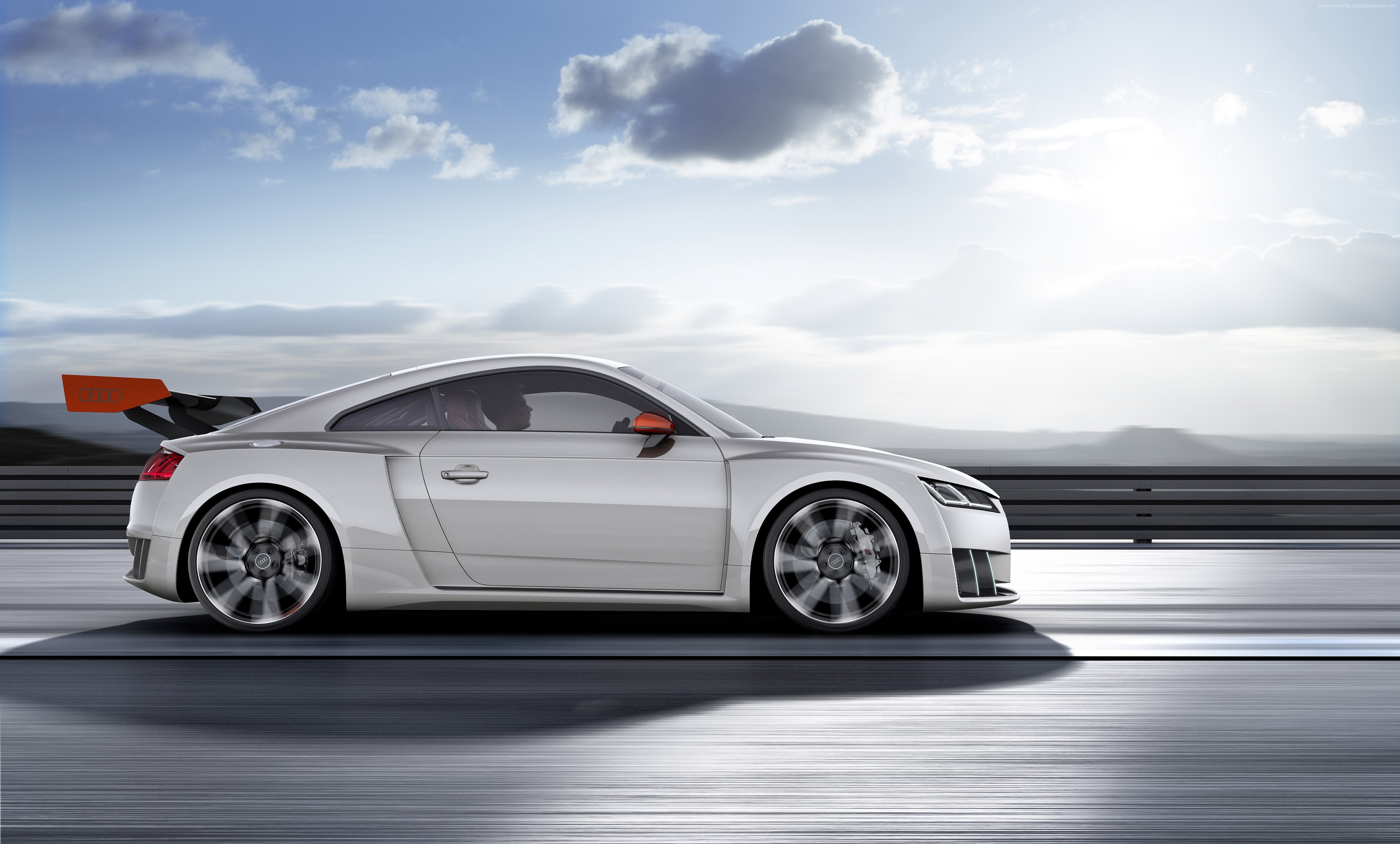 Audi TT Clubsport Turbo concept car on a track HD Wallpaper