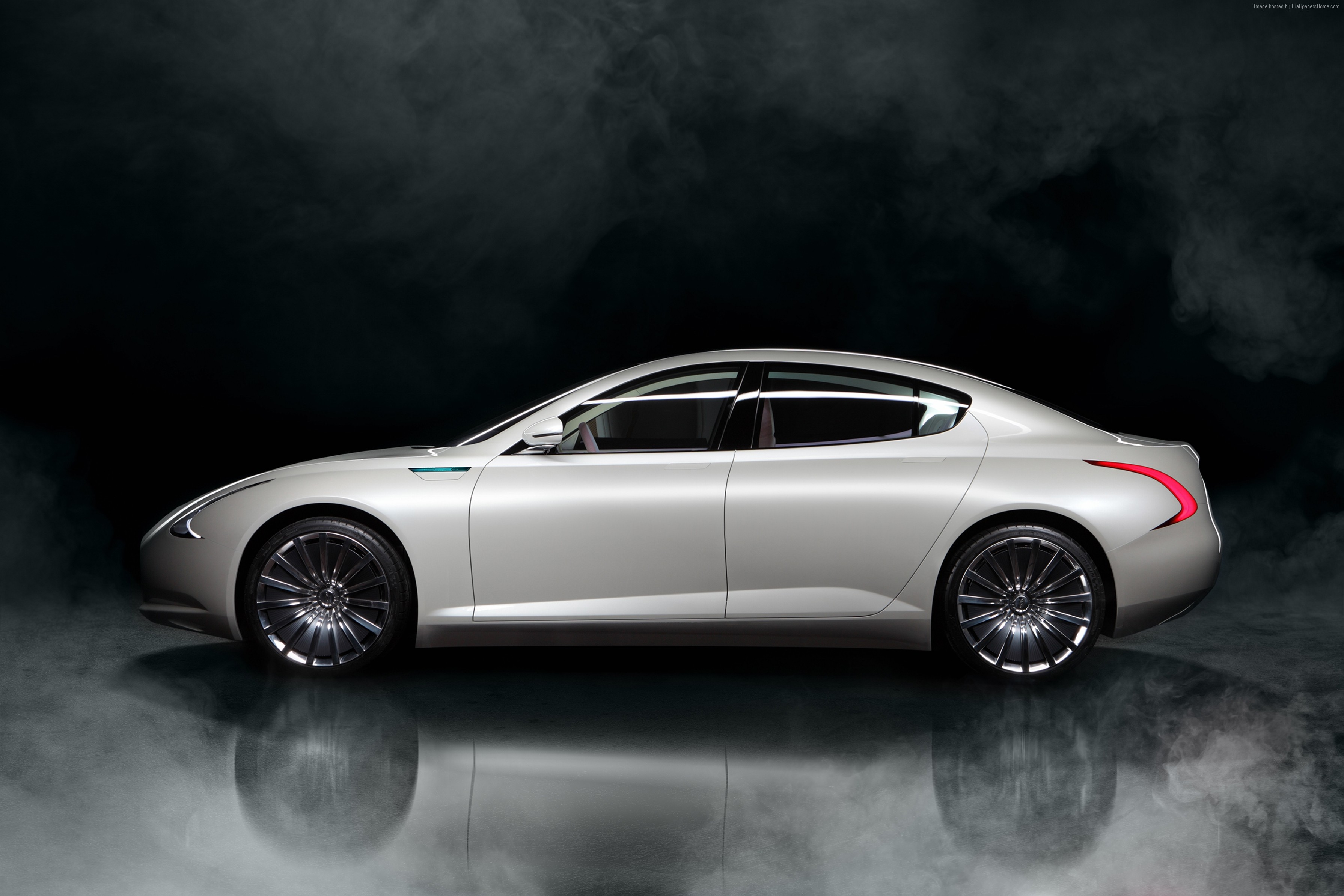 Thunder Power Sedan electric luxury car HD Wallpaper