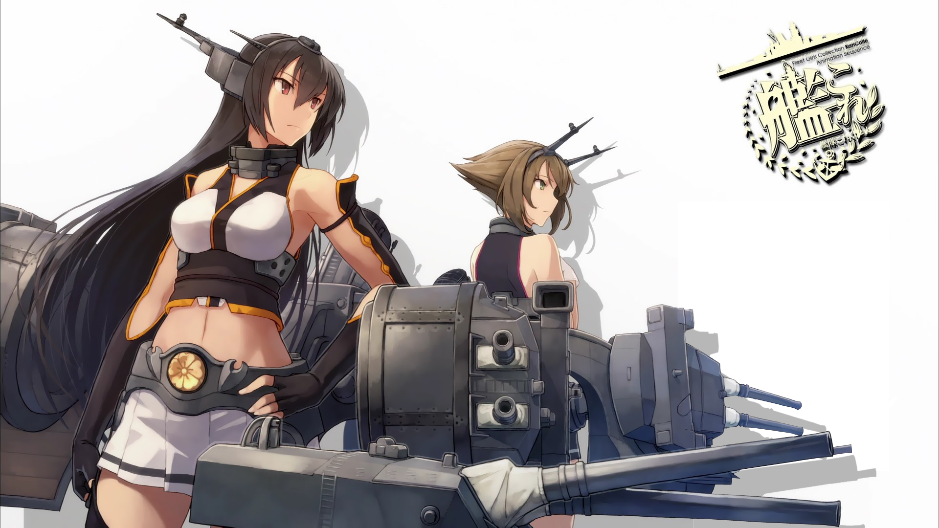Nagato and Mutsu from Kantai Collection HD Wallpaper