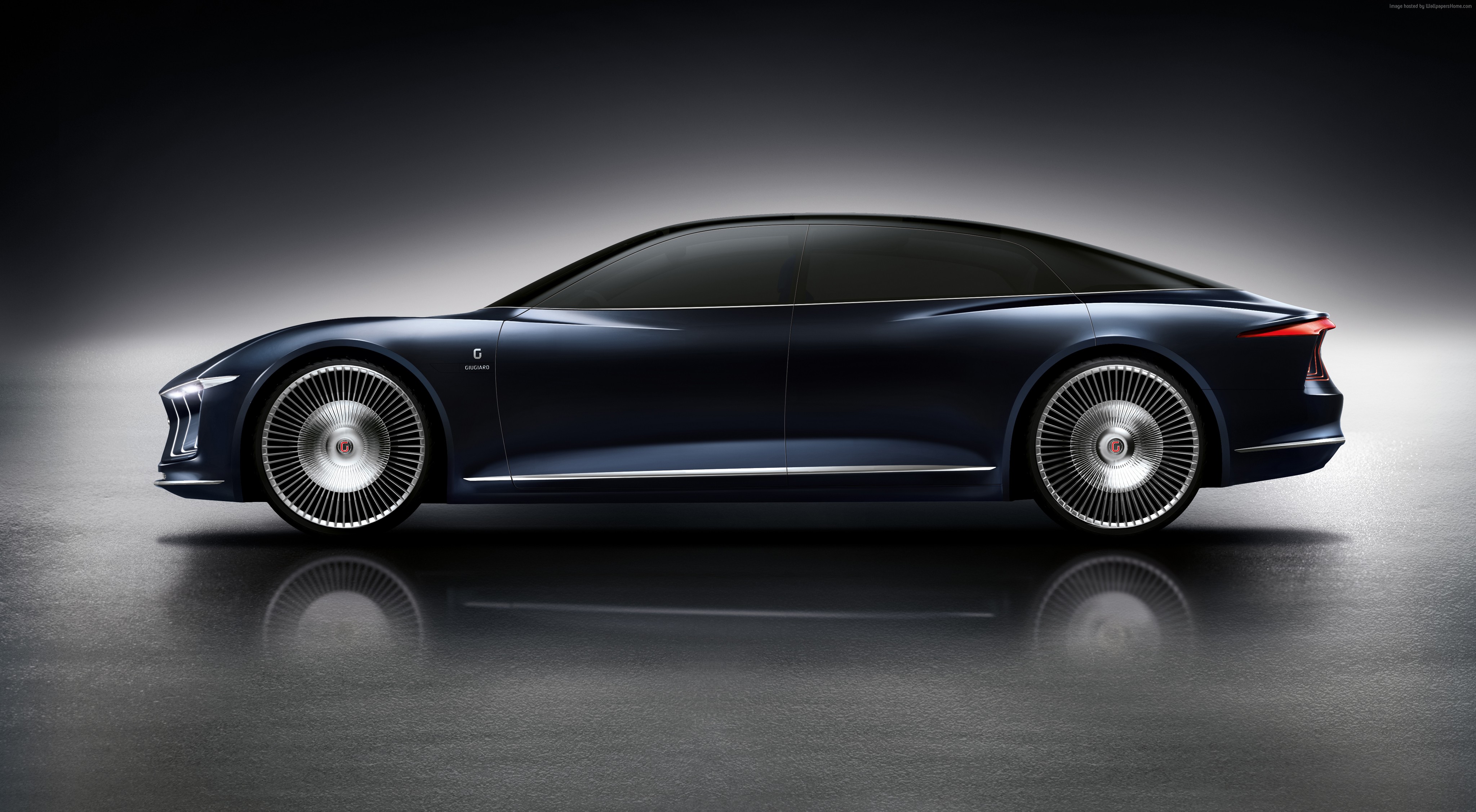 Giugiaro GEA concept car side view HD Wallpaper