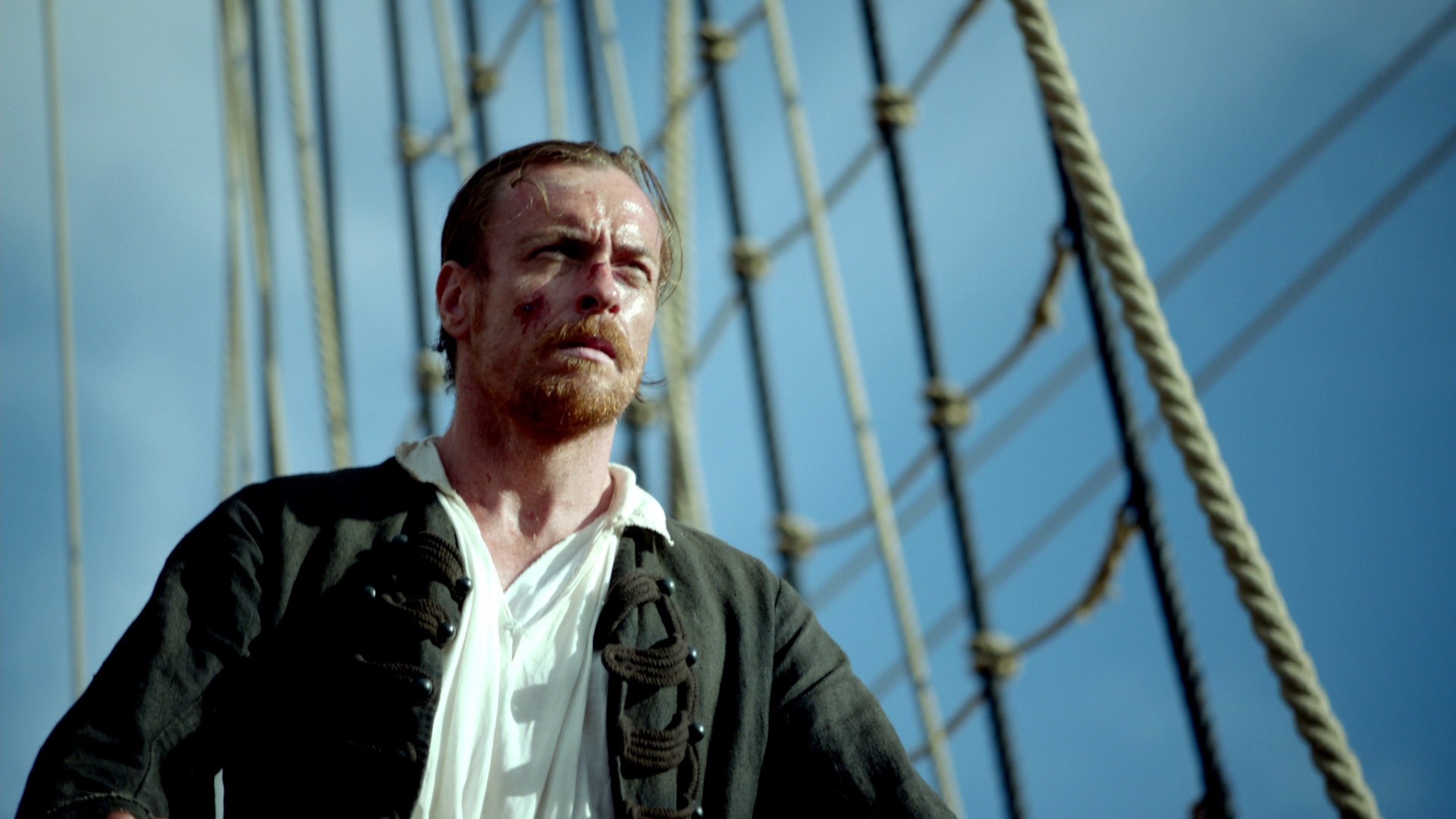 Man with facial hair on a ship HD Wallpaper