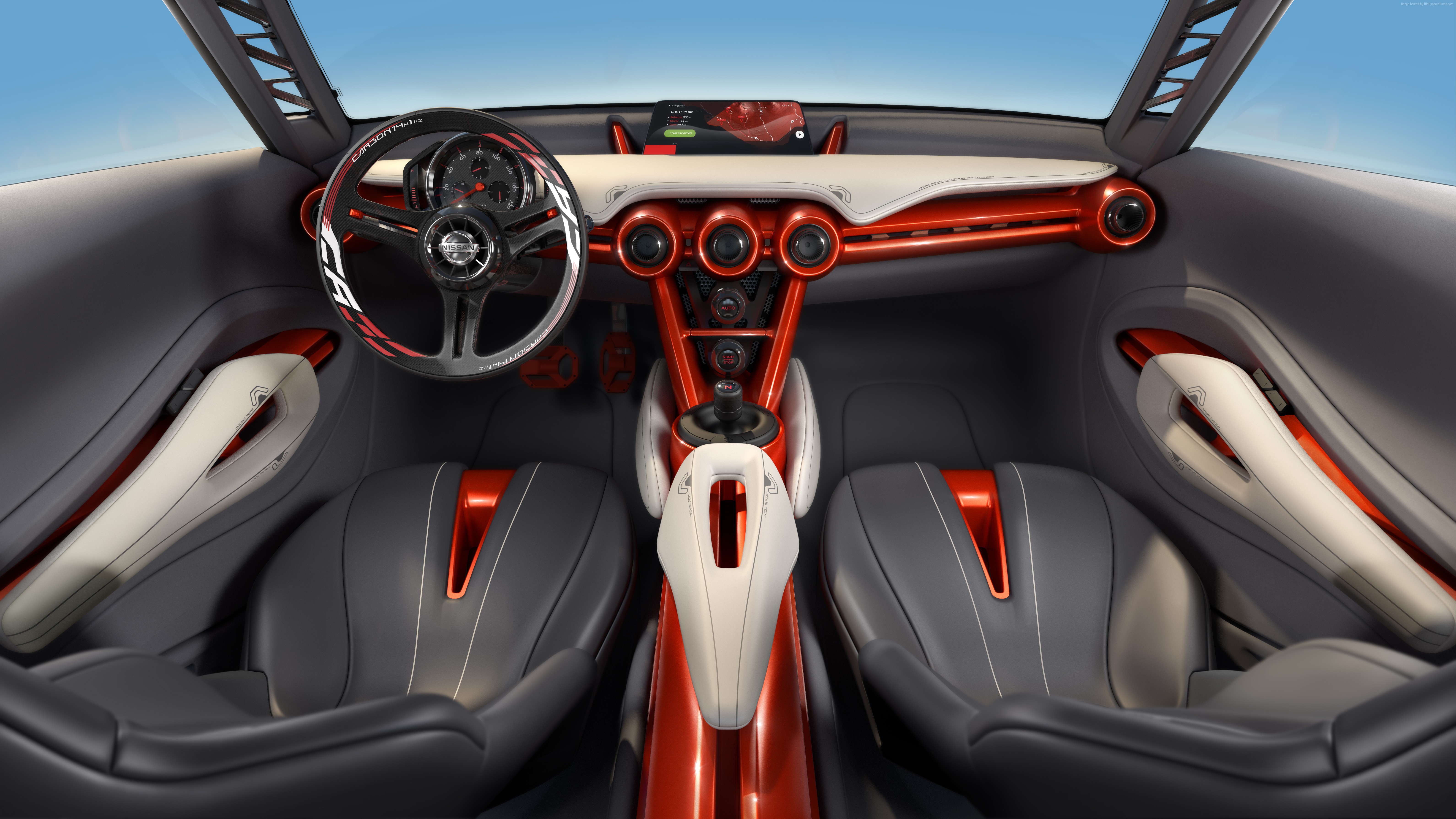 Nissan Gripz concept car interior HD Wallpaper