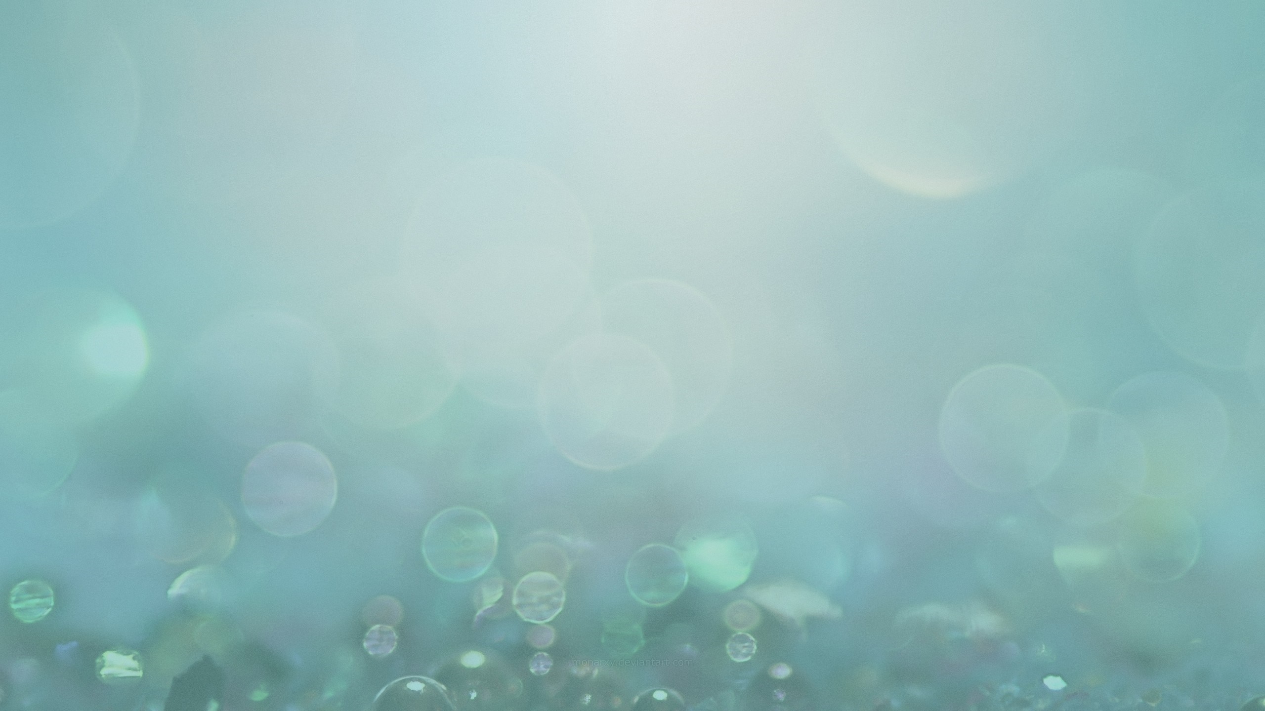 Abstract bokeh lights underwater sunlight atmosphere HD Wallpaper