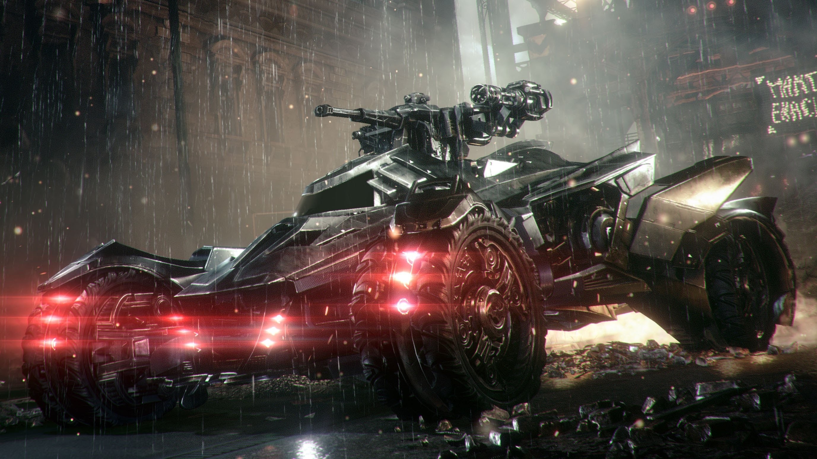 The Batmobile from Batman Arkham Knight HD Wallpaper