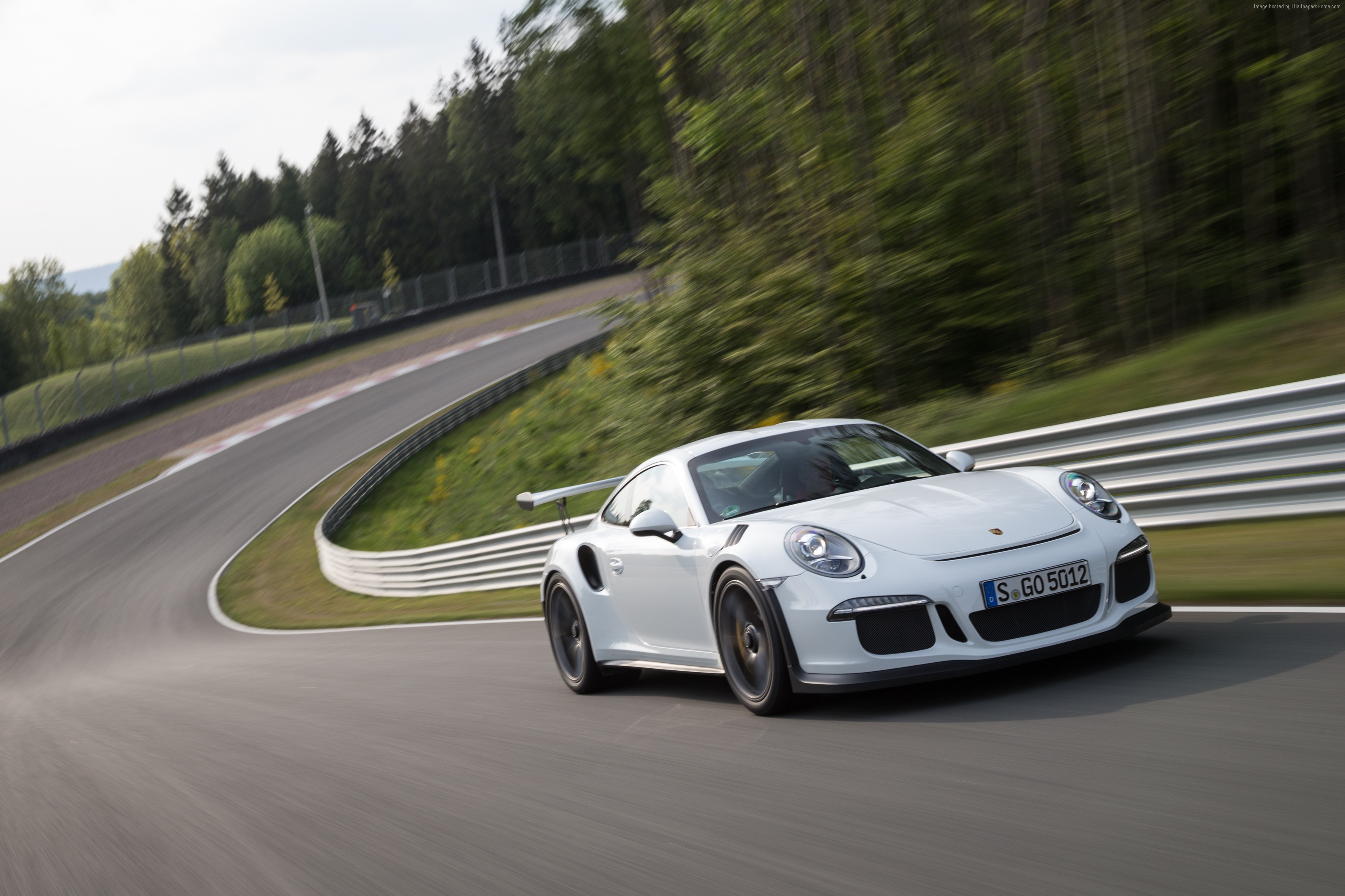 Porche 911 GT3, white HD Wallpaper