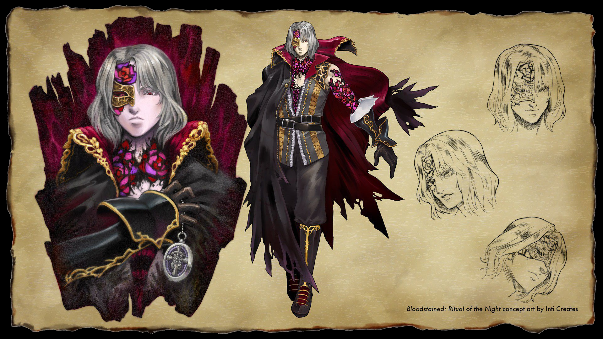 Gebel from Bloodstained: Ritual of the Night concept art HD Wallpaper