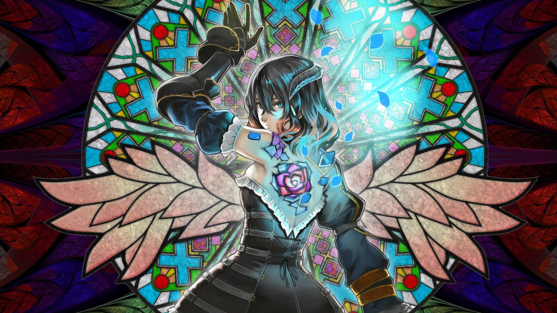 Miriam from Bloodstained Ritual of the Night with Stained Glass HD Wallpaper