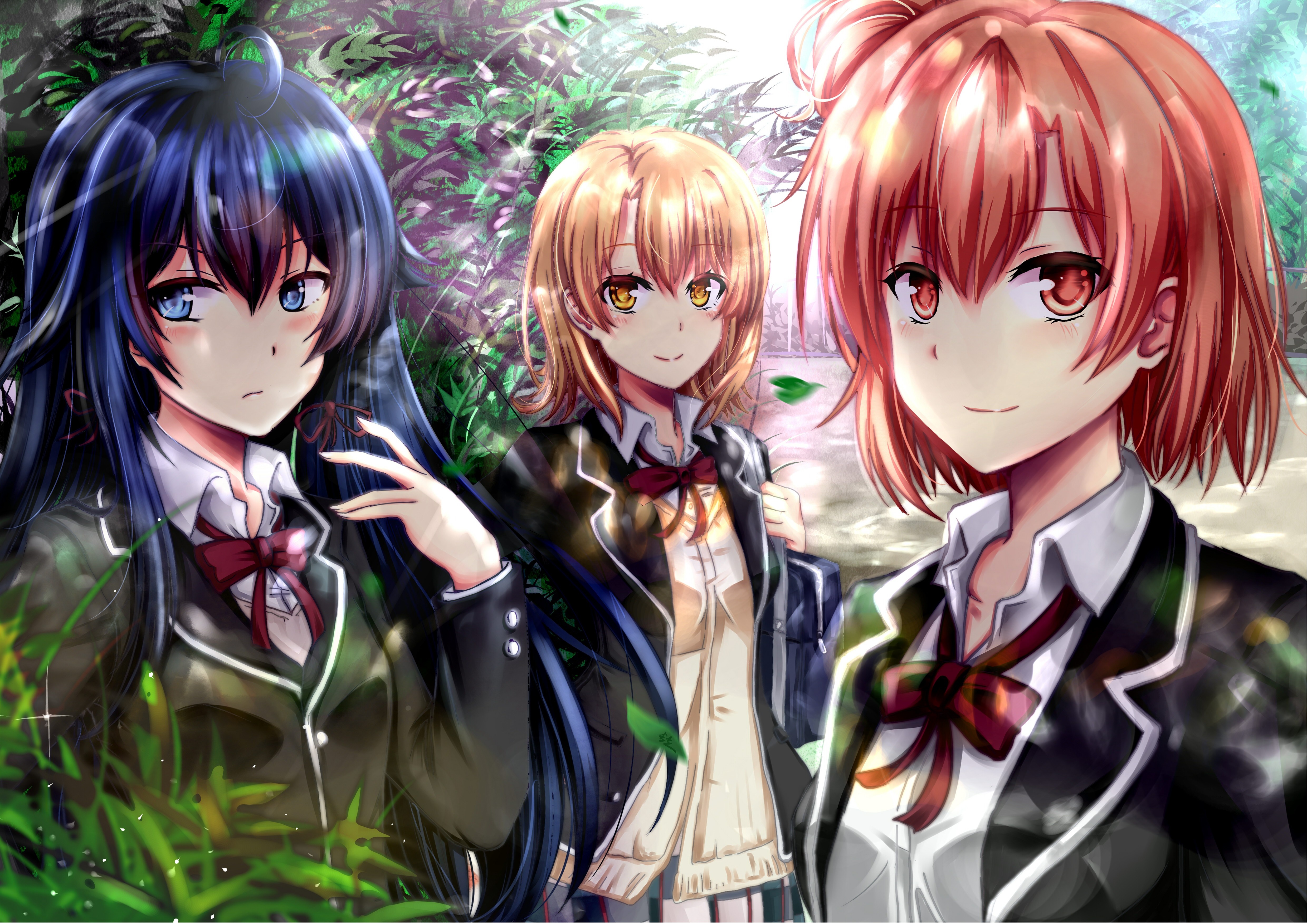 Isshiki Iroha, Yuigahama Yui, and Yukinoshita Yukino from Yahari Ore no Seishun Love Comedy wa Machigatteiru HD Wallpaper