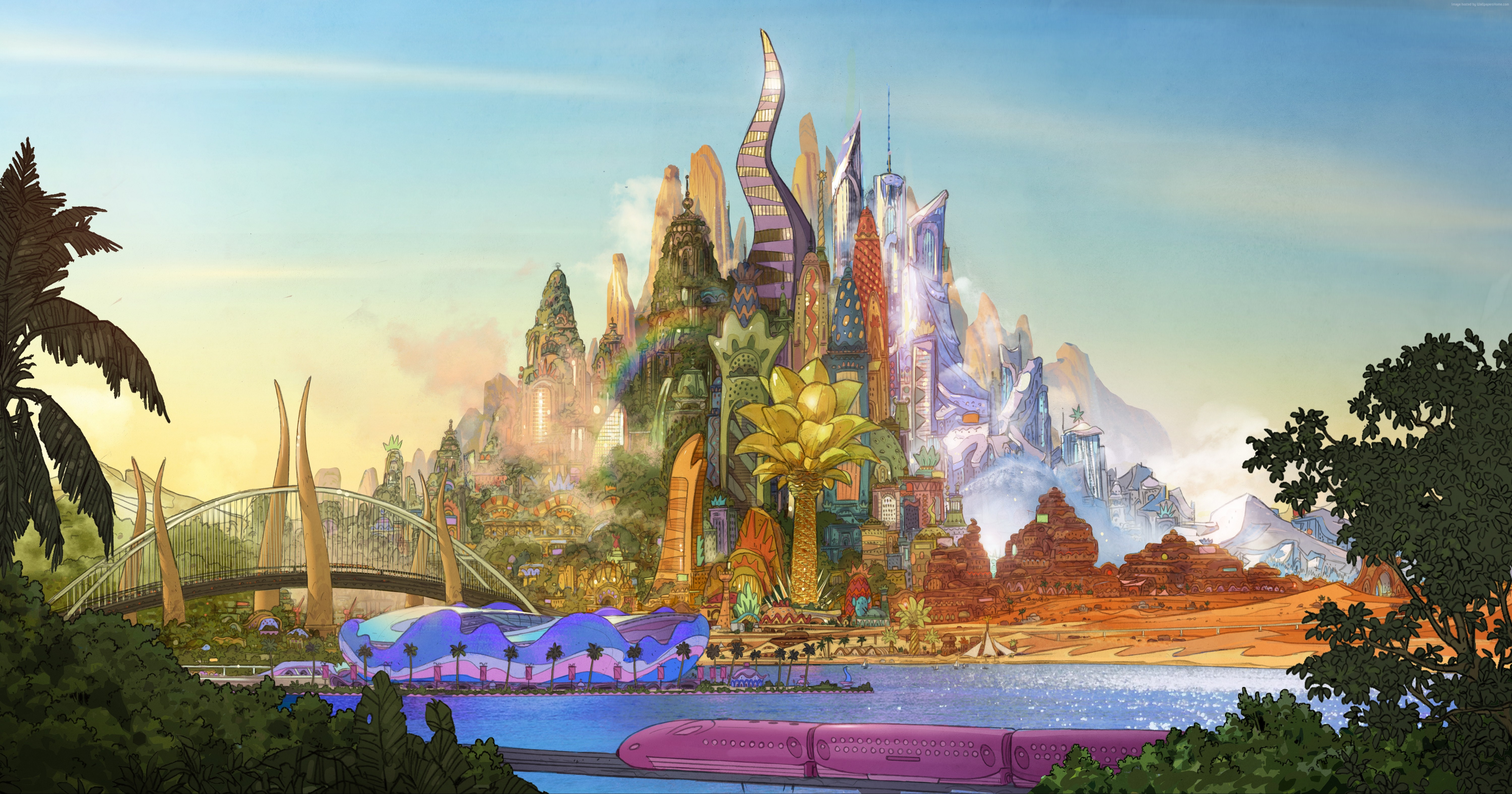 cartoon, Best Animation Movies of 2016, Zootopia HD Wallpaper