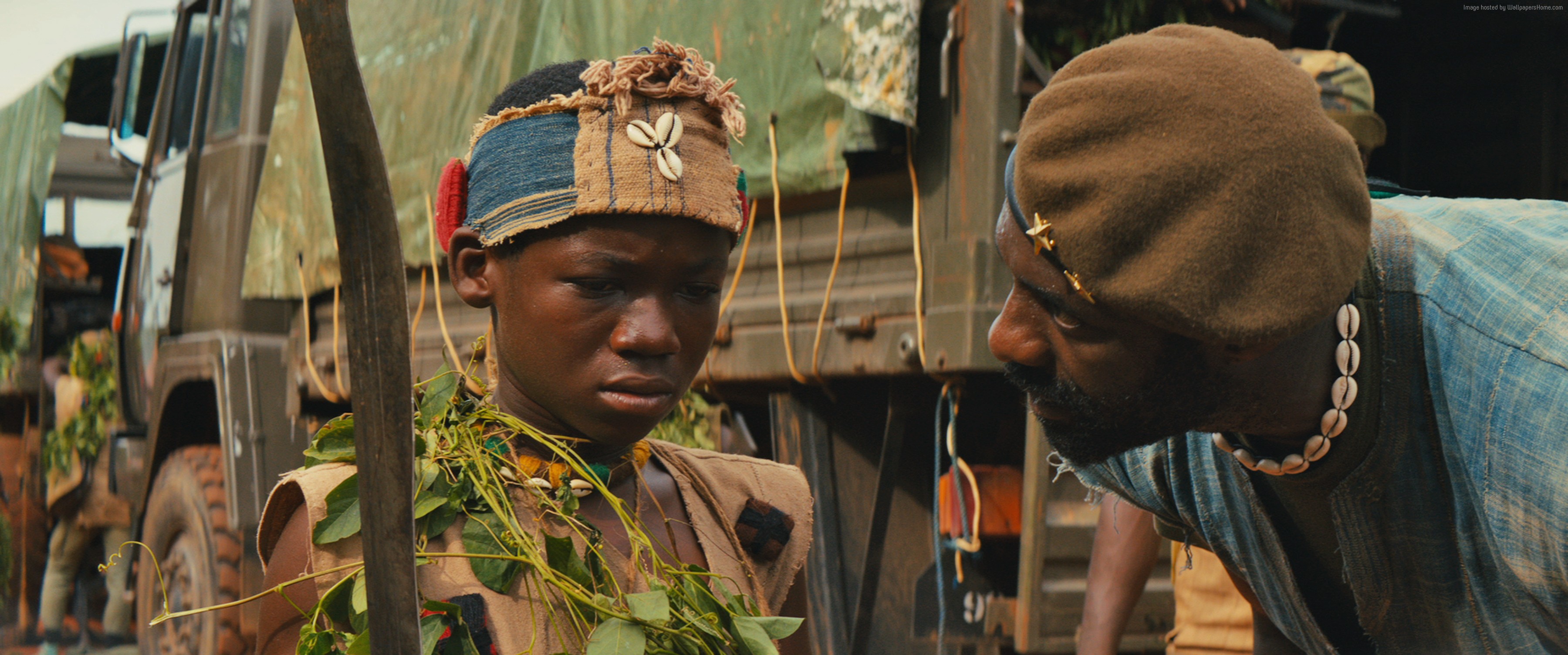 Beasts of No Nation: Idris Elba and Abraham Attah HD Wallpaper