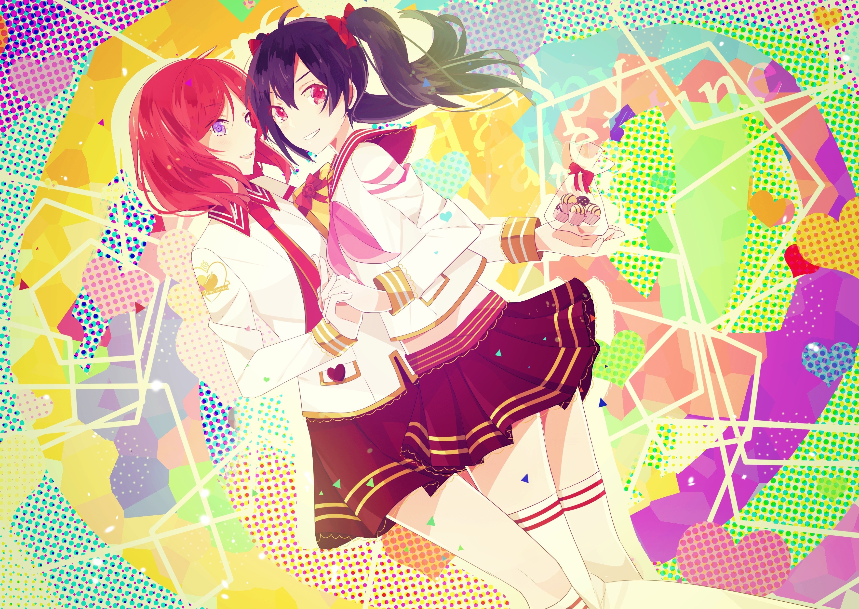 Nishikino Maki and Yazawa Nico from Love Live! HD Wallpaper