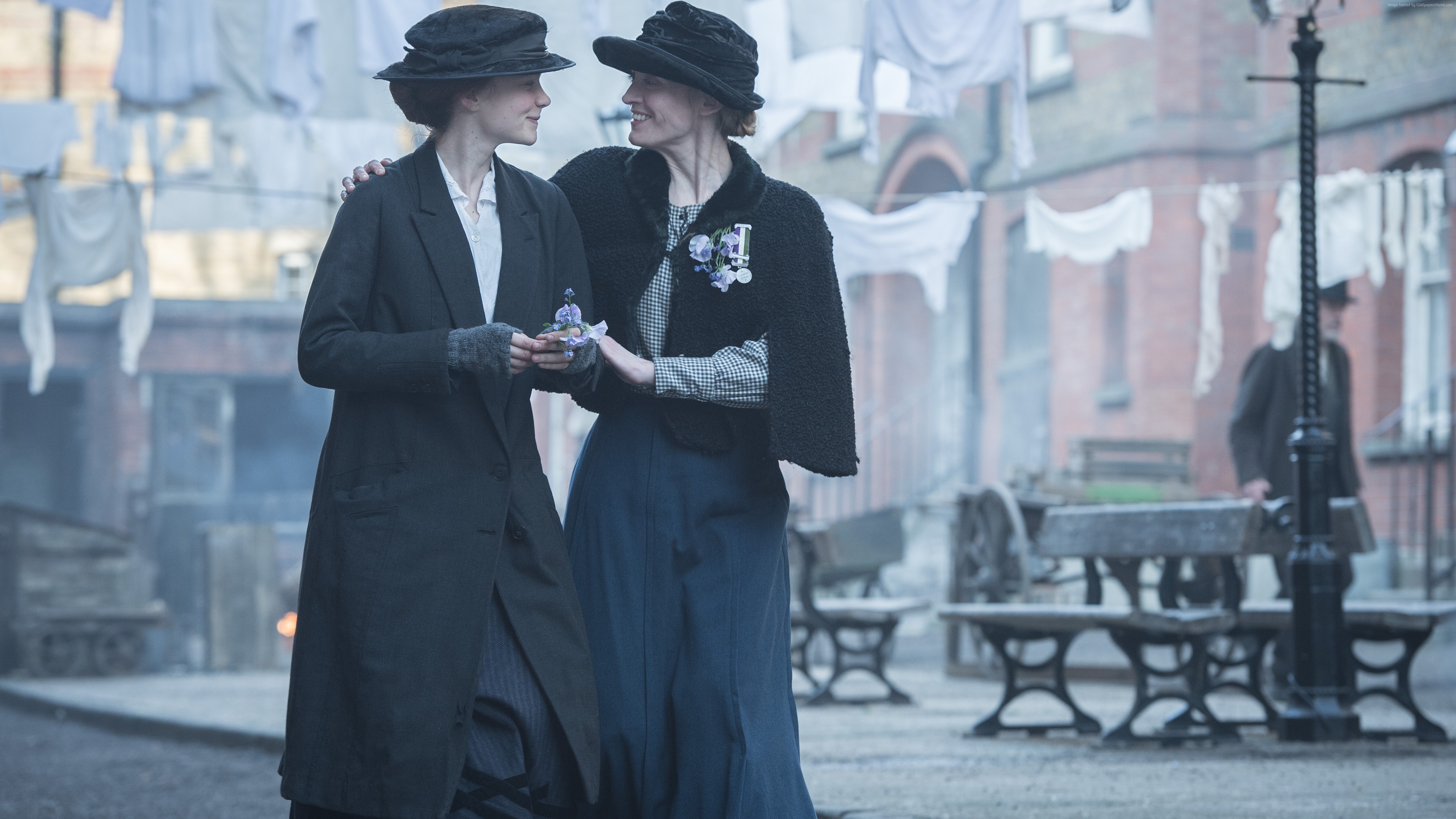 Suffragettes Helena Bonham Carter and Carey Mulligan HD Wallpaper