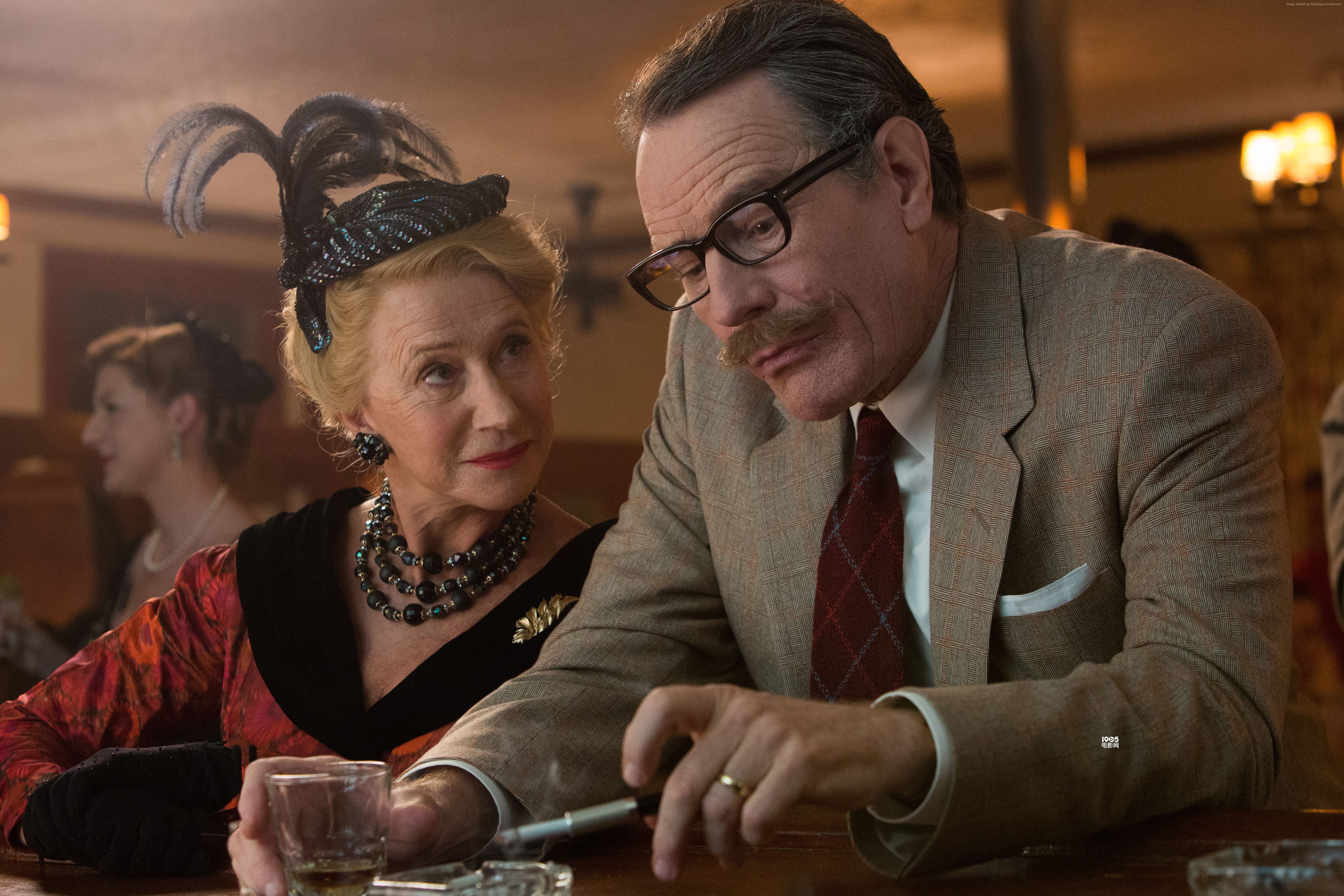 Helen Mirren and Bryan Cranston in Trumbo HD Wallpaper