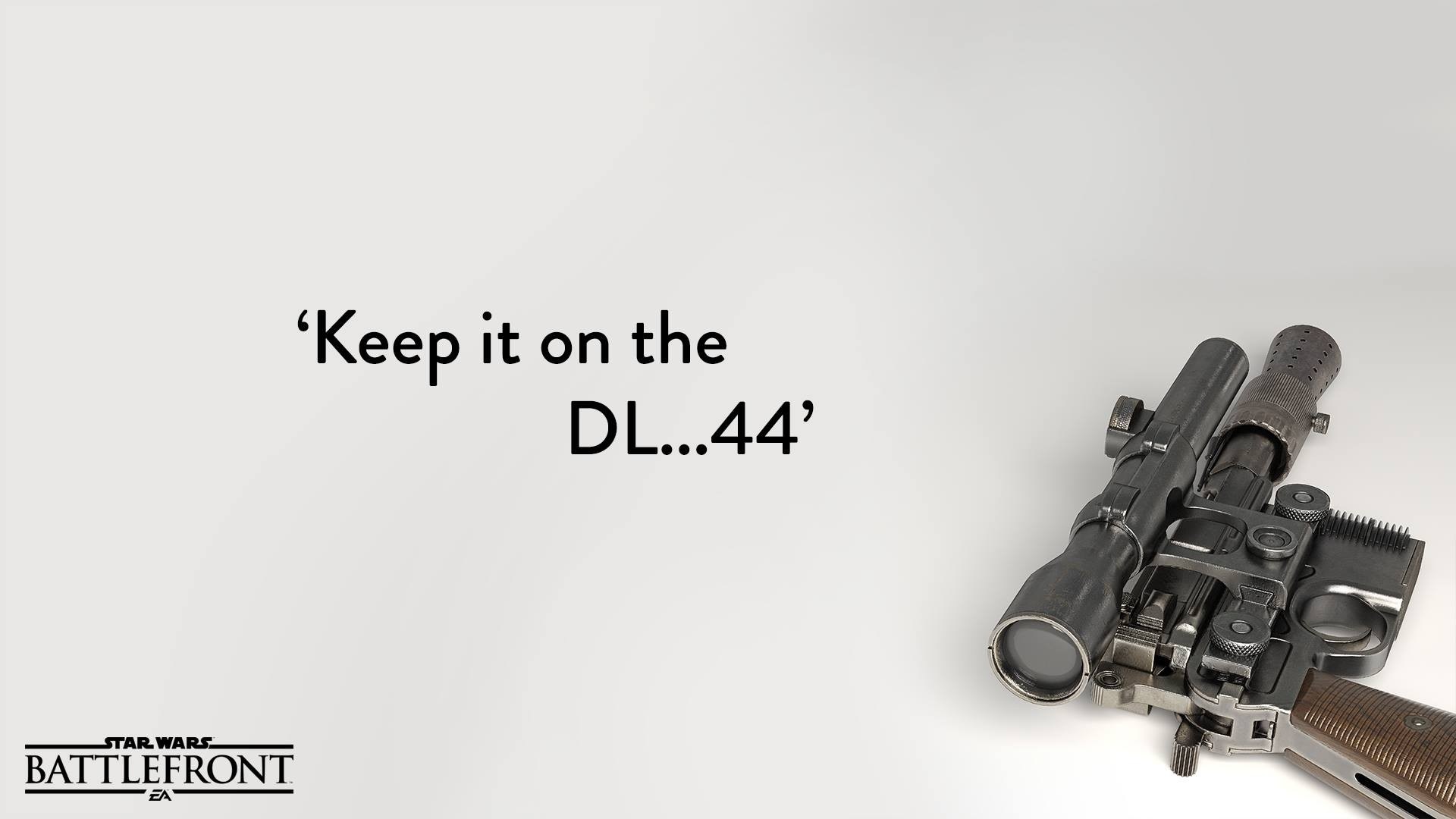 Star Wars Battlefront DL-44 Heavy Blaster Pistol HD Wallpaper