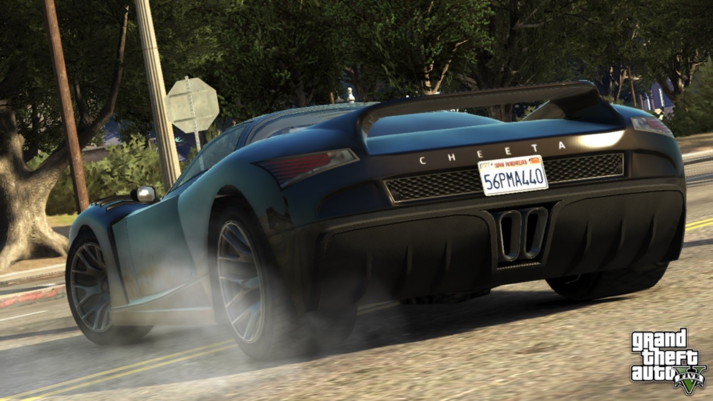 Sports car from Grand Theft Auto V HD Wallpaper
