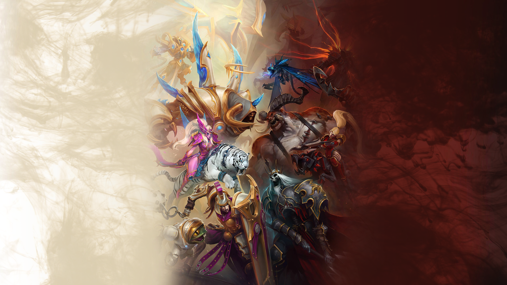 Heroes of the Storm Eternal Conflict characters HD Wallpaper
