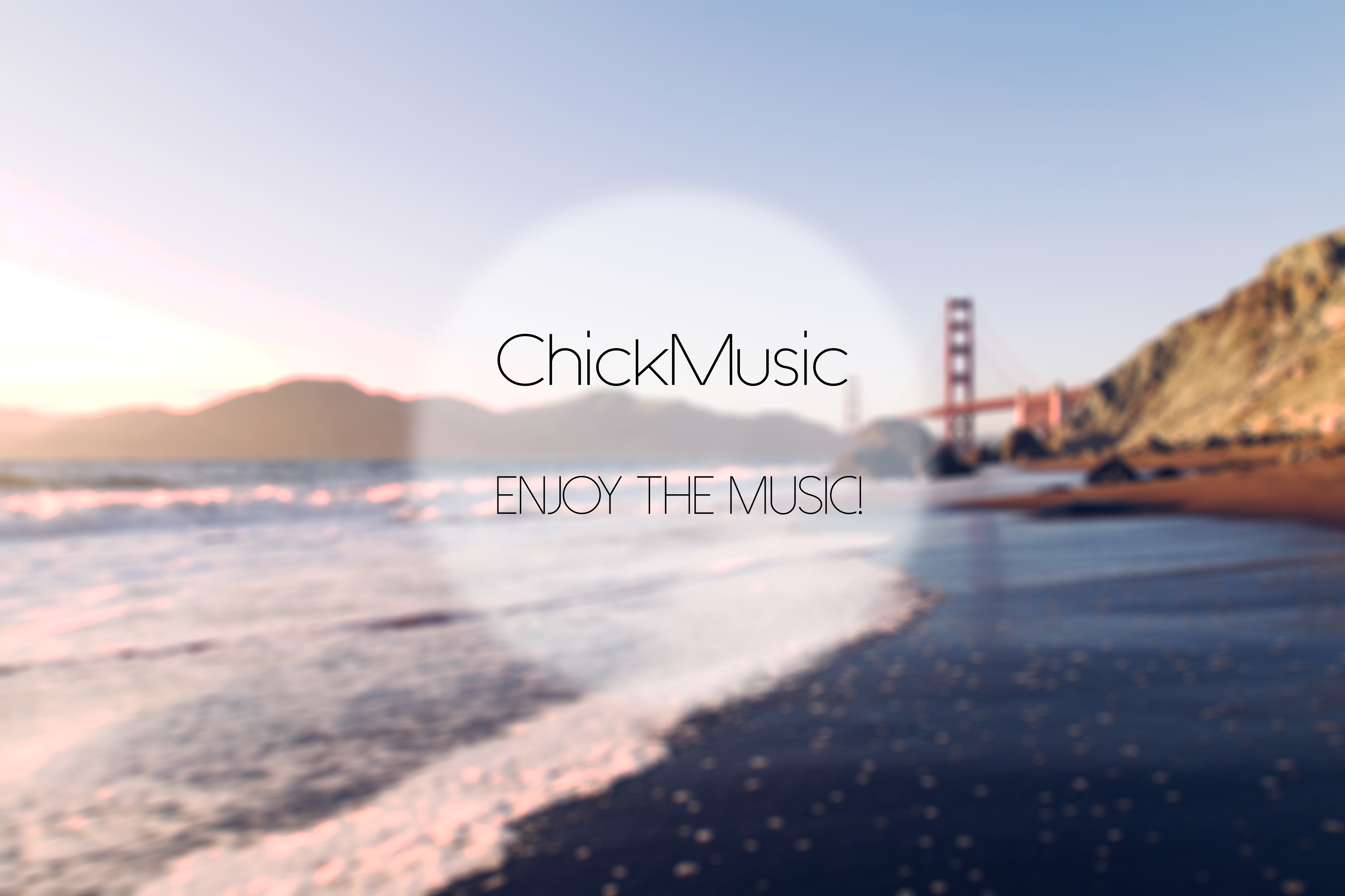 ChickMusic Enjoy the Music Golden Gate Bridge HD Wallpaper