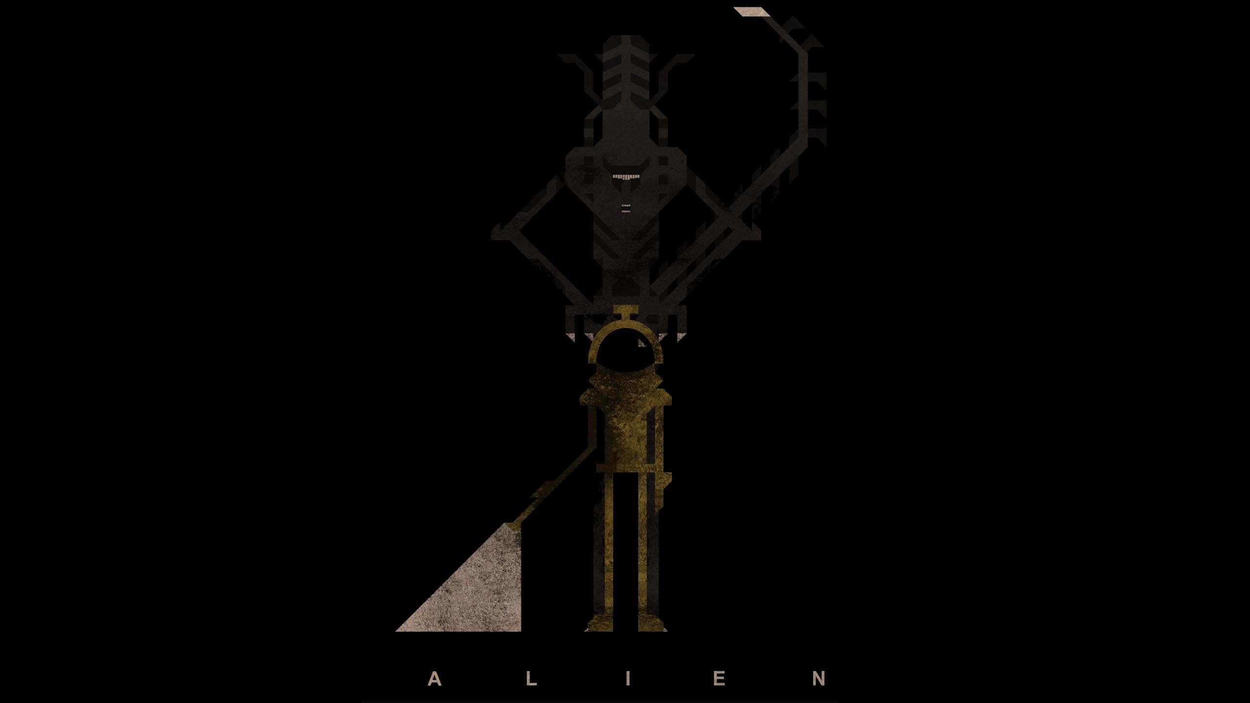 Xenomorph and astronaut from Alien movie HD Wallpaper