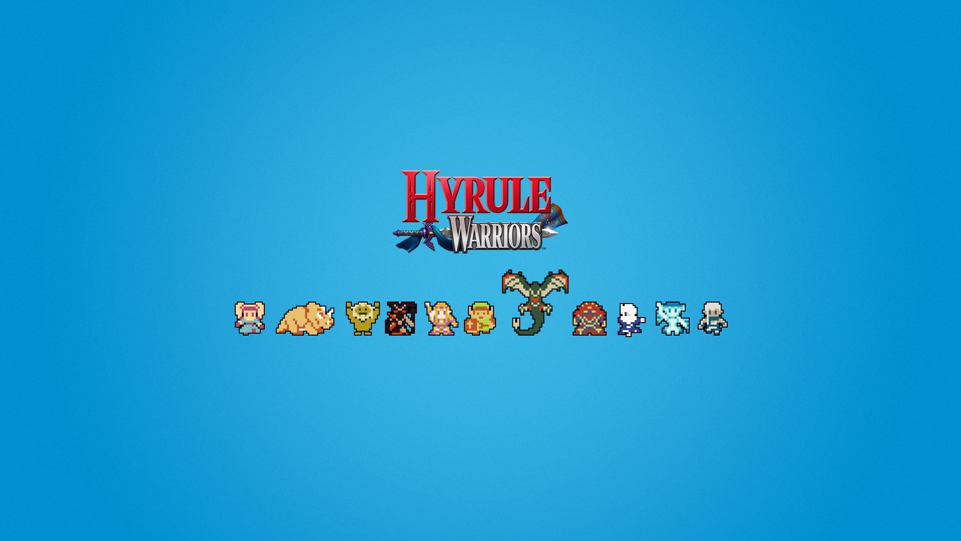 Hyrule Warriors pixel art characters HD Wallpaper