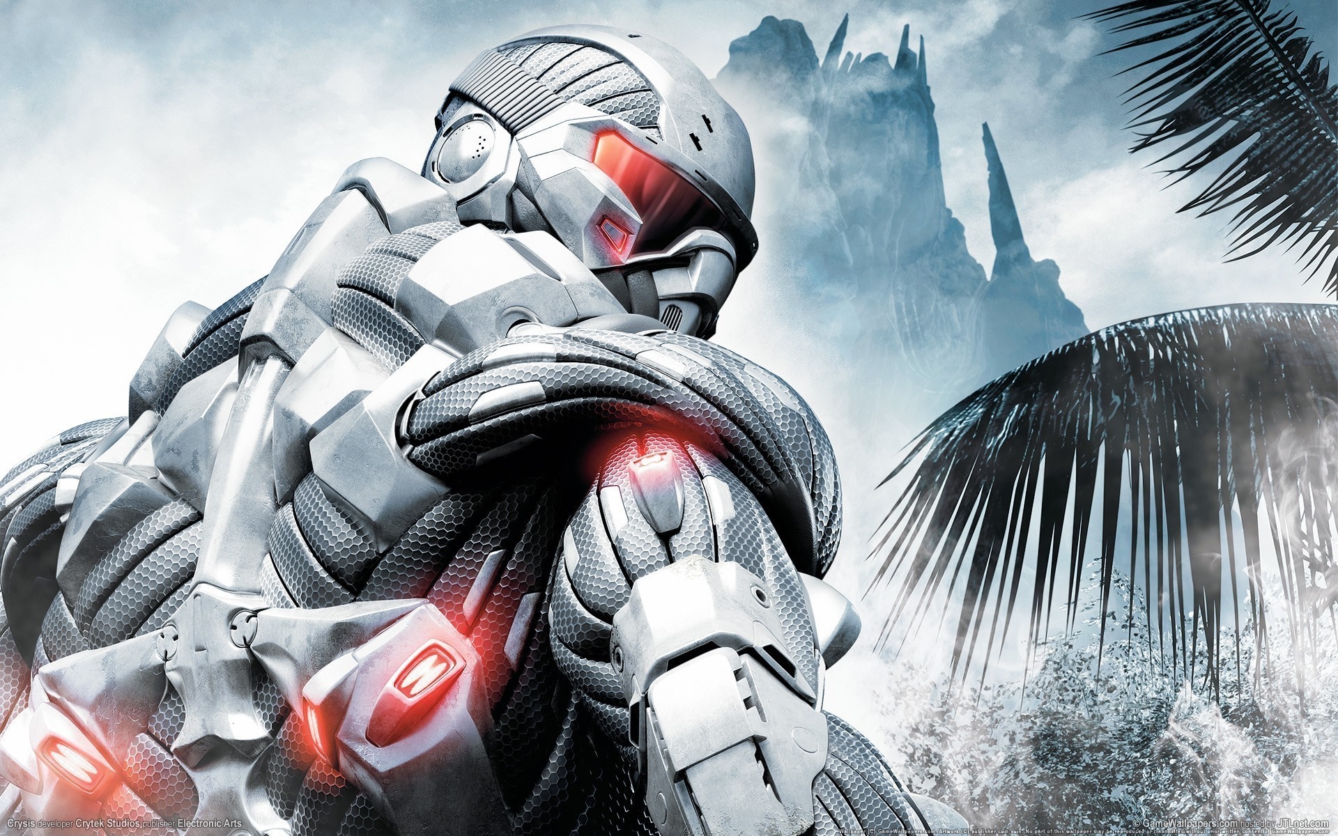 Crysis 3 Nanosuit Soldier in Tropical Environment HD Wallpaper