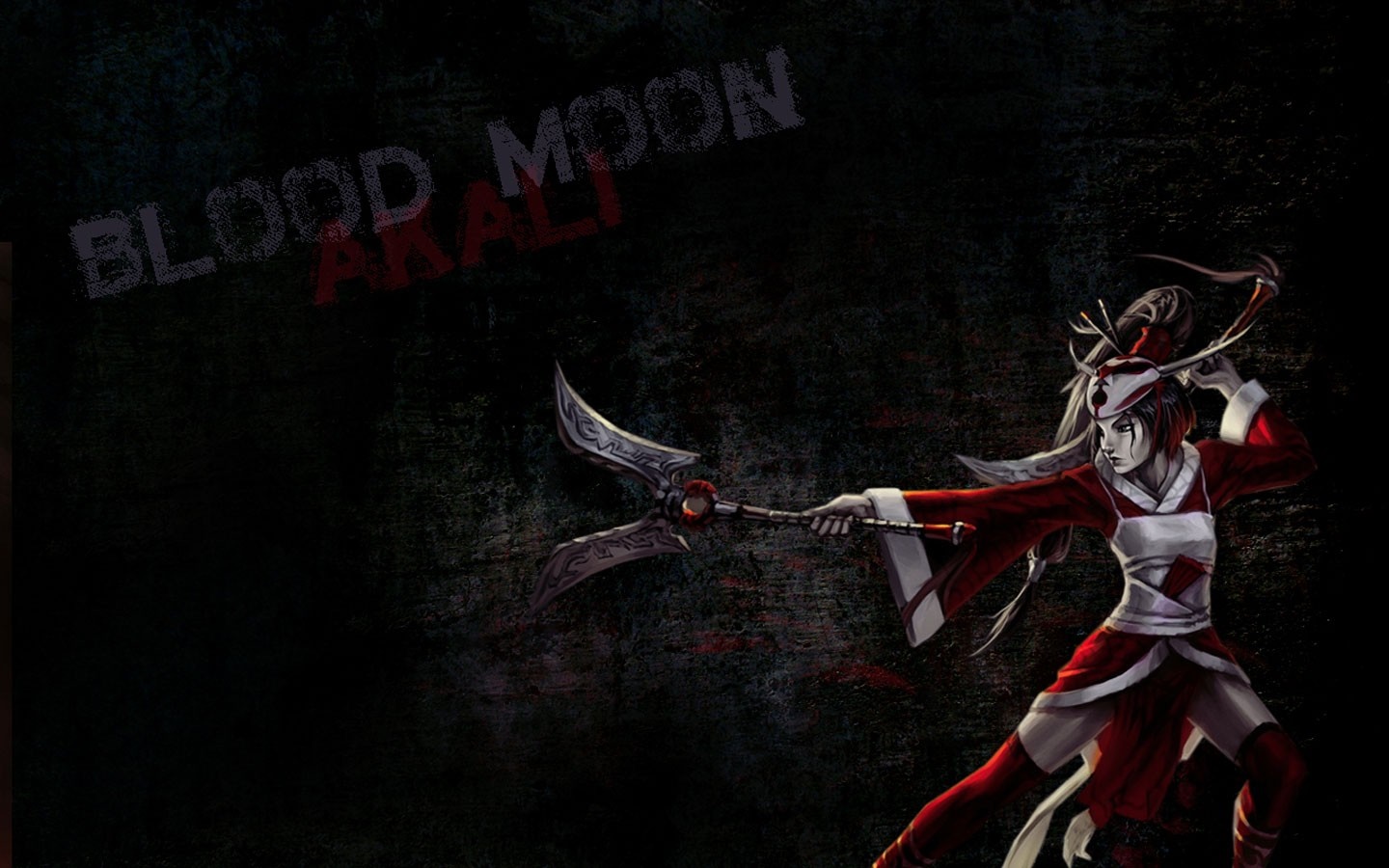 Blood Moon Akali from League of Legends HD Wallpaper