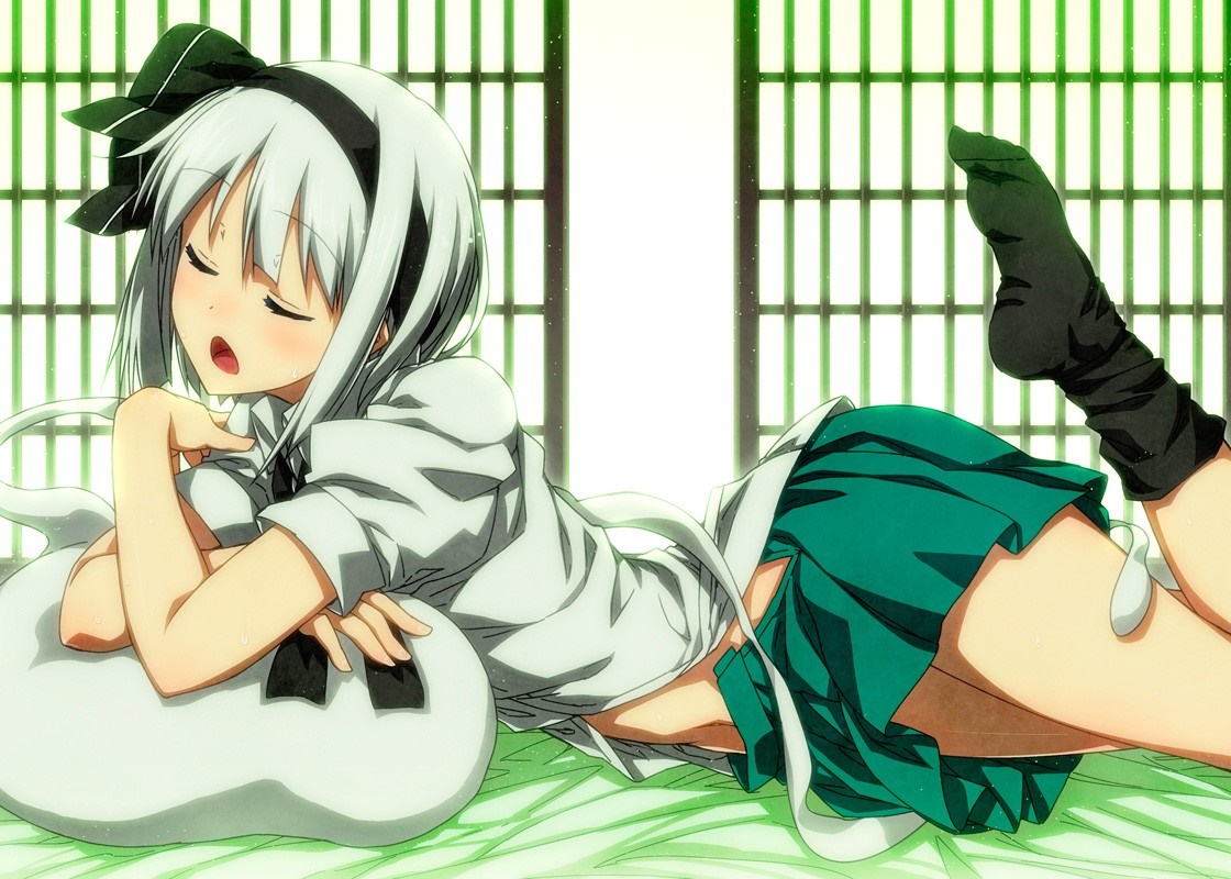 Konpaku Youmu from Touhou Project HD Wallpaper