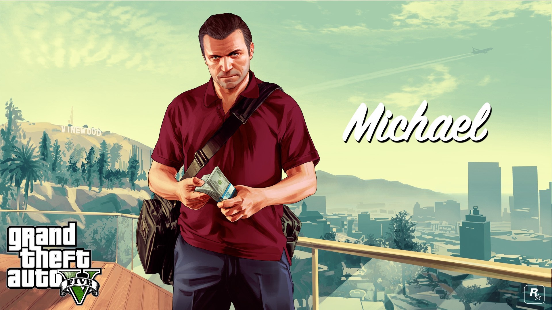 Michael from Grand Theft Auto V HD Wallpaper