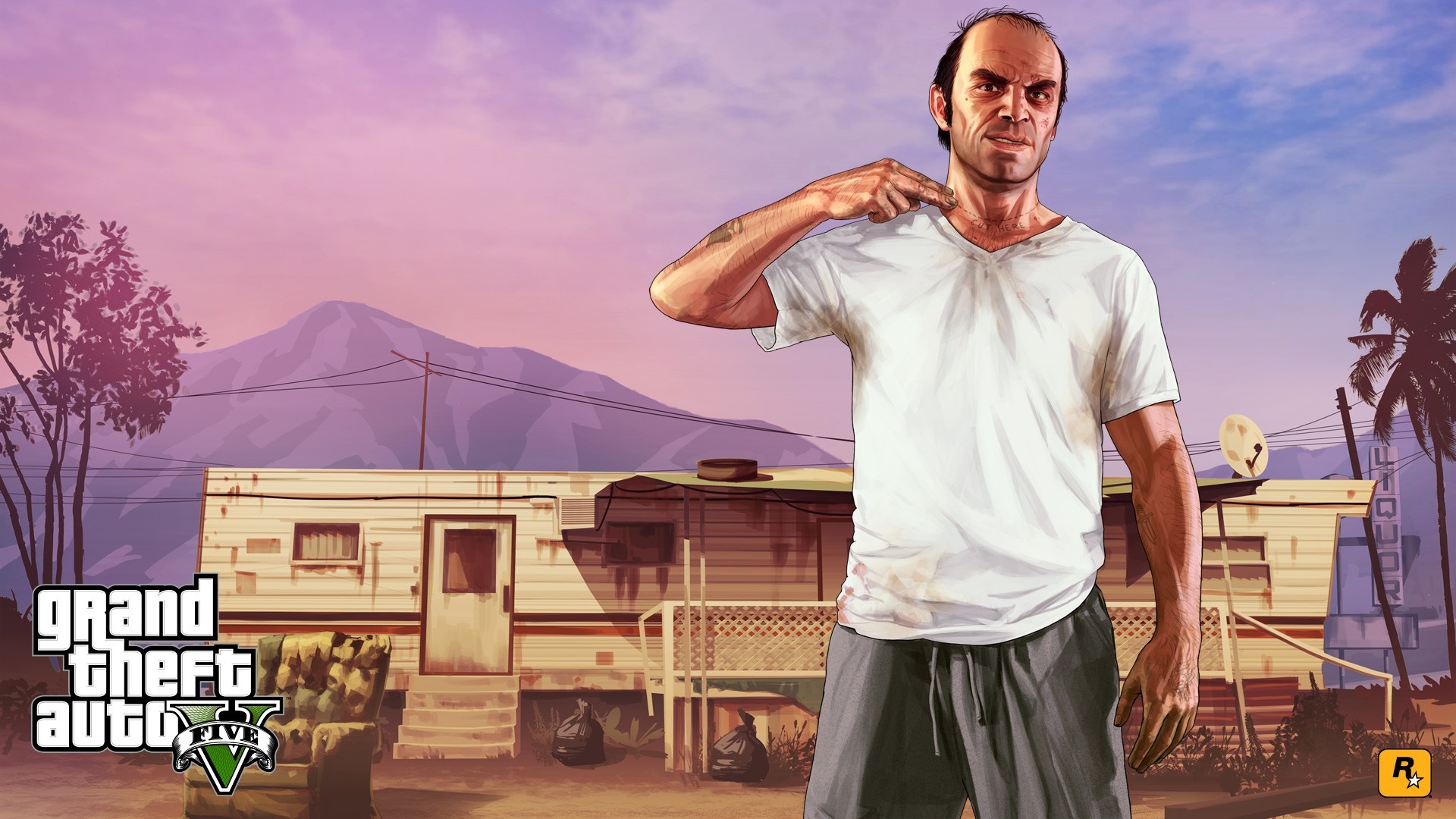 Trevor Philips from Grand Theft Auto V HD Wallpaper