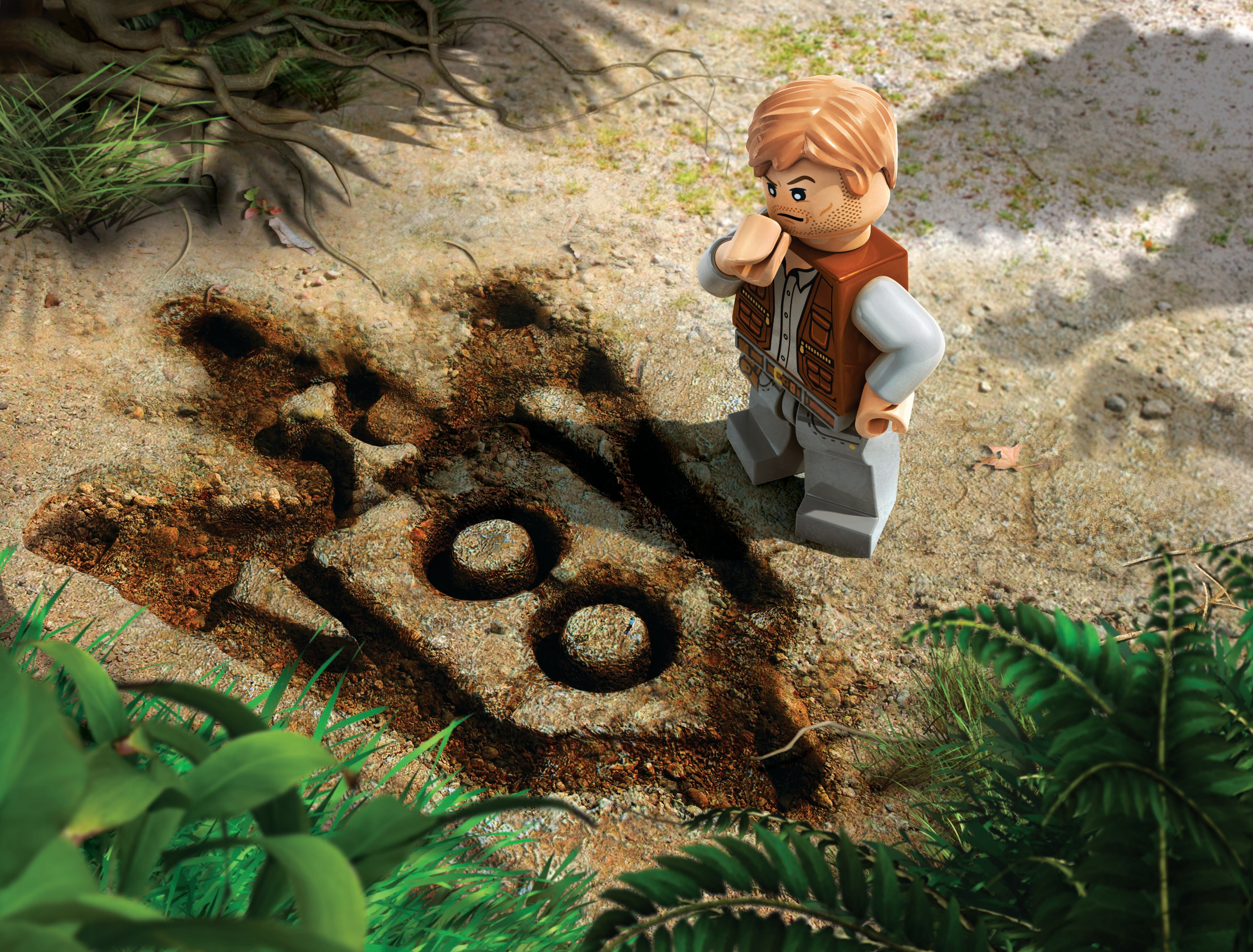 Owen Grady from LEGO Jurassic World HD Wallpaper