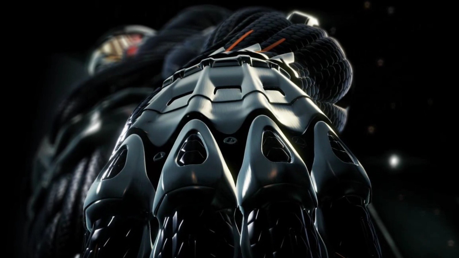 Close up of a mechanical hand from Crysis HD Wallpaper
