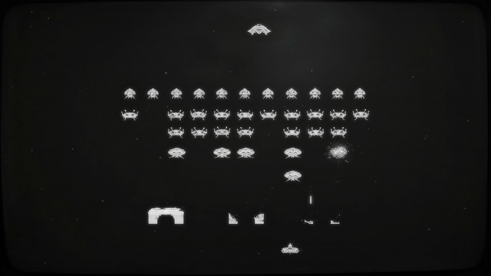Space Invaders video game screenshot HD Wallpaper