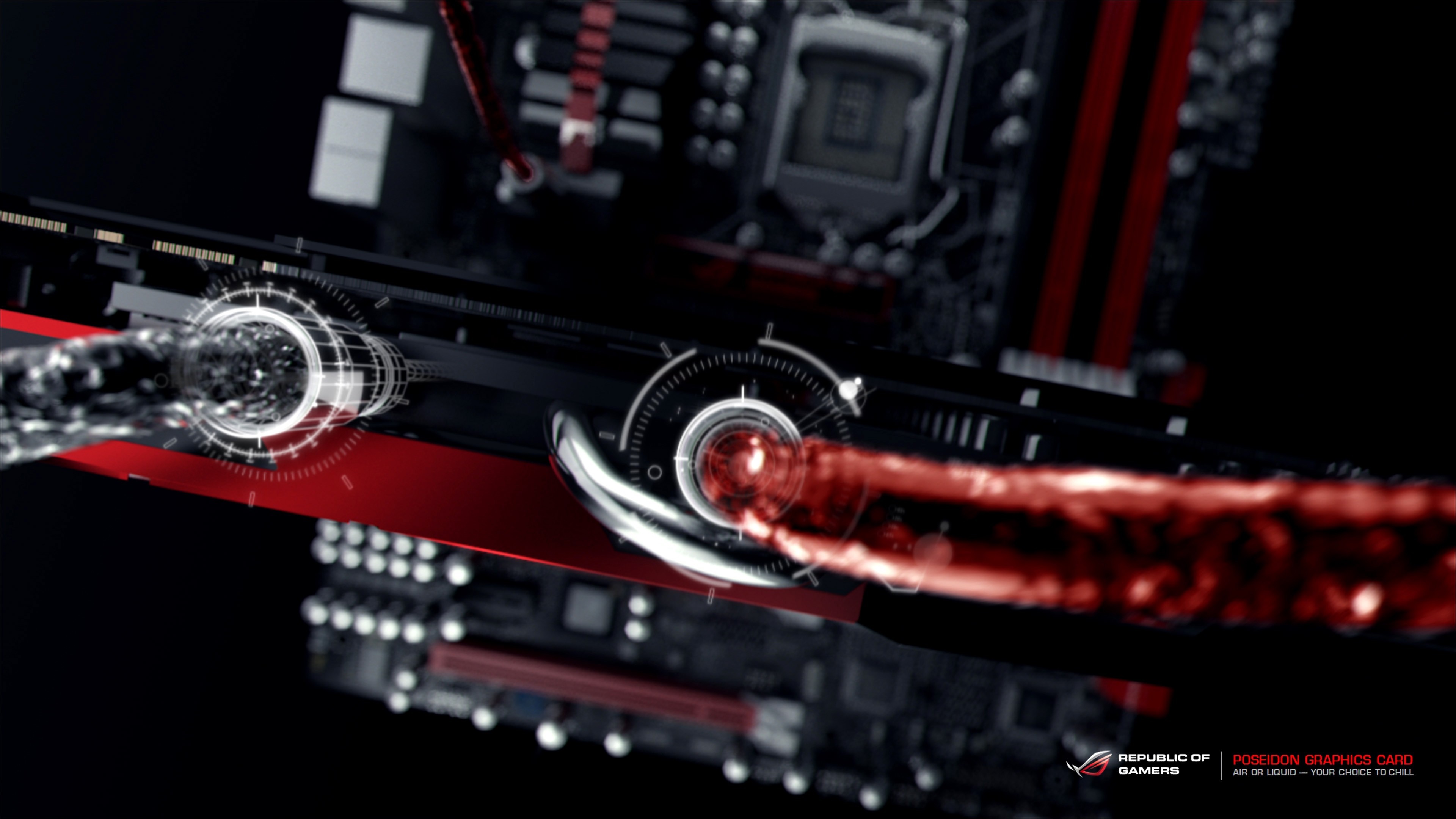 Republic of Gamers Poseidon Graphics Card HD Wallpaper