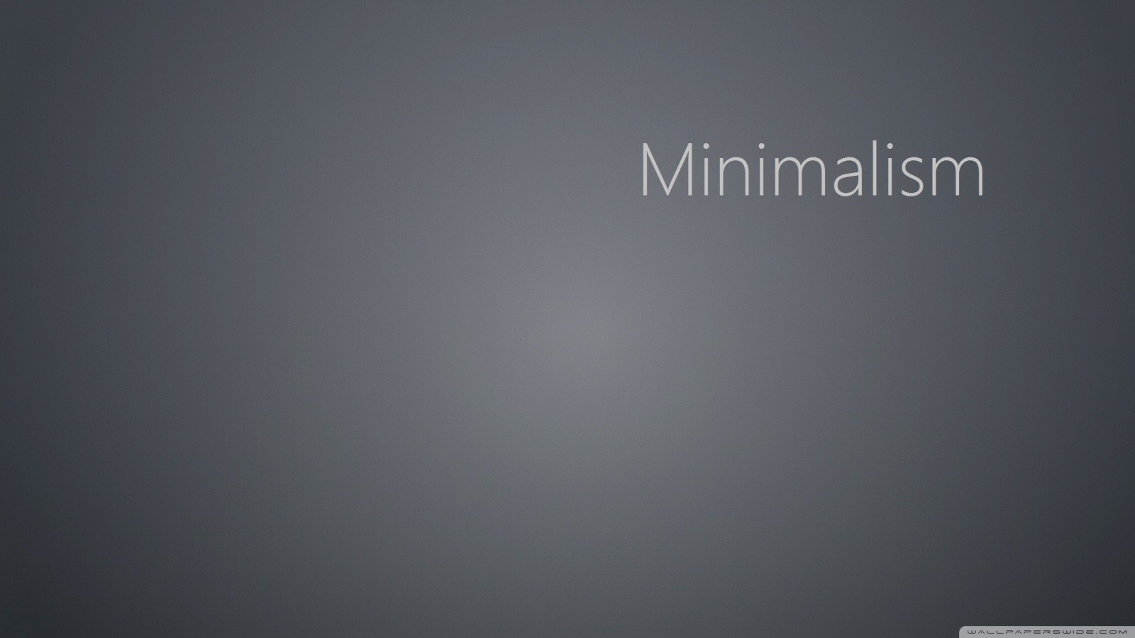 Minimalism text on a gray background HD Wallpaper