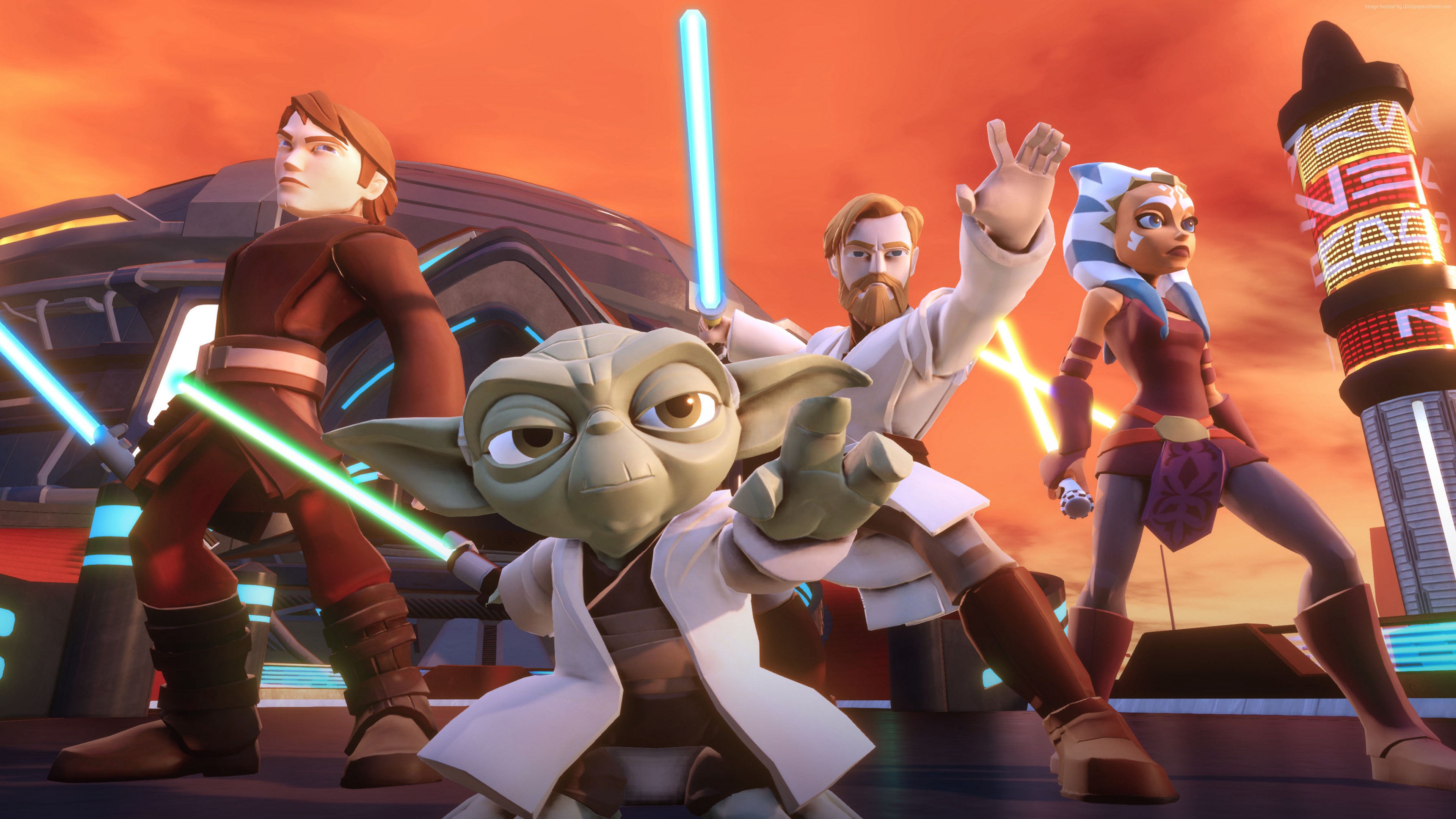 Star Wars characters from Disney Infinity 3.0 HD Wallpaper