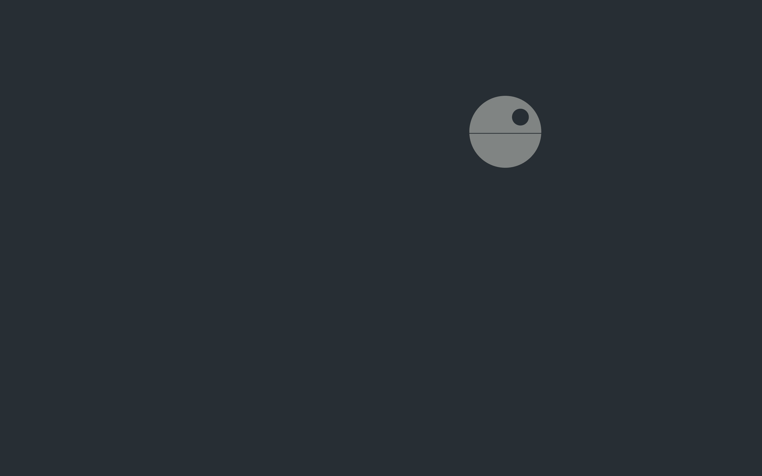 Minimalist Death Star logo from Star Wars HD Wallpaper