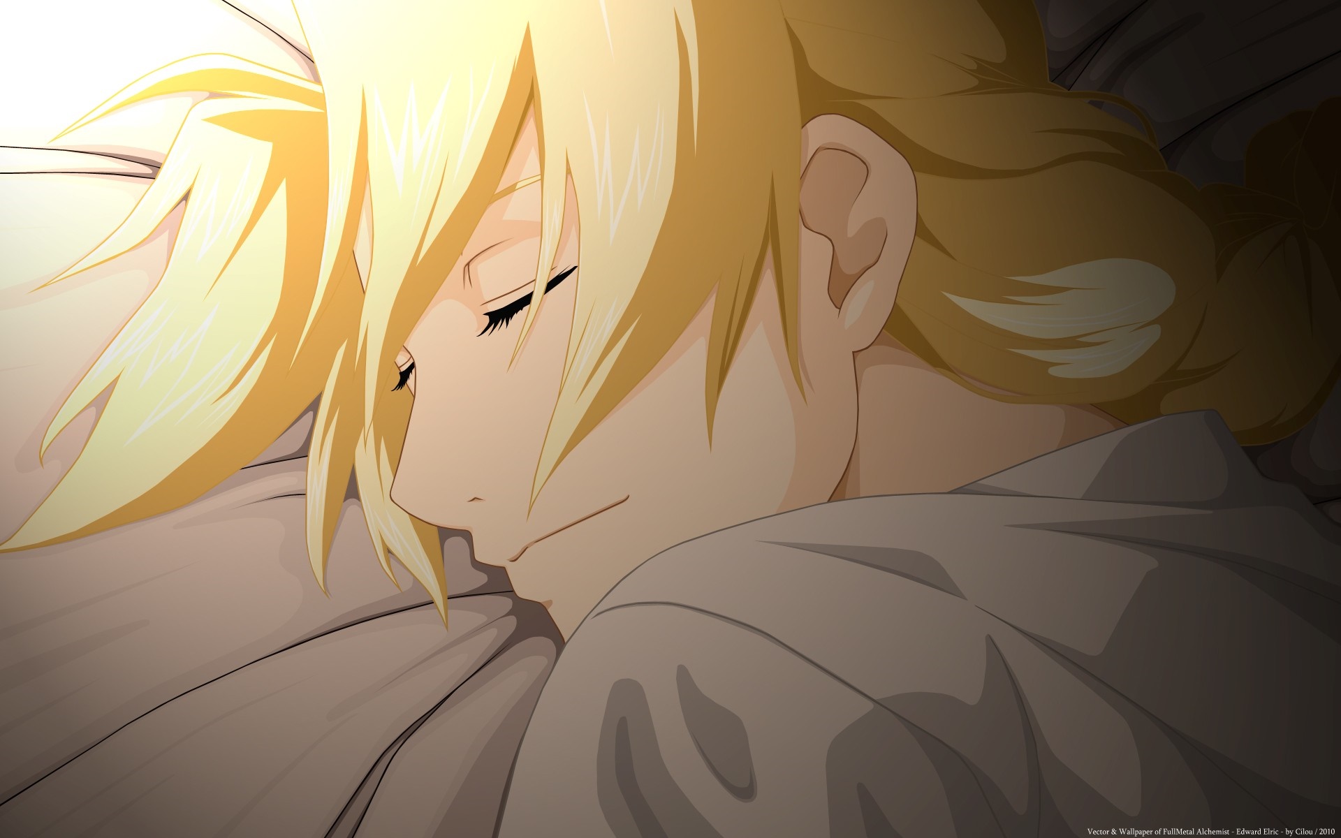 Edward Elric from Fullmetal Alchemist sleeping HD Wallpaper