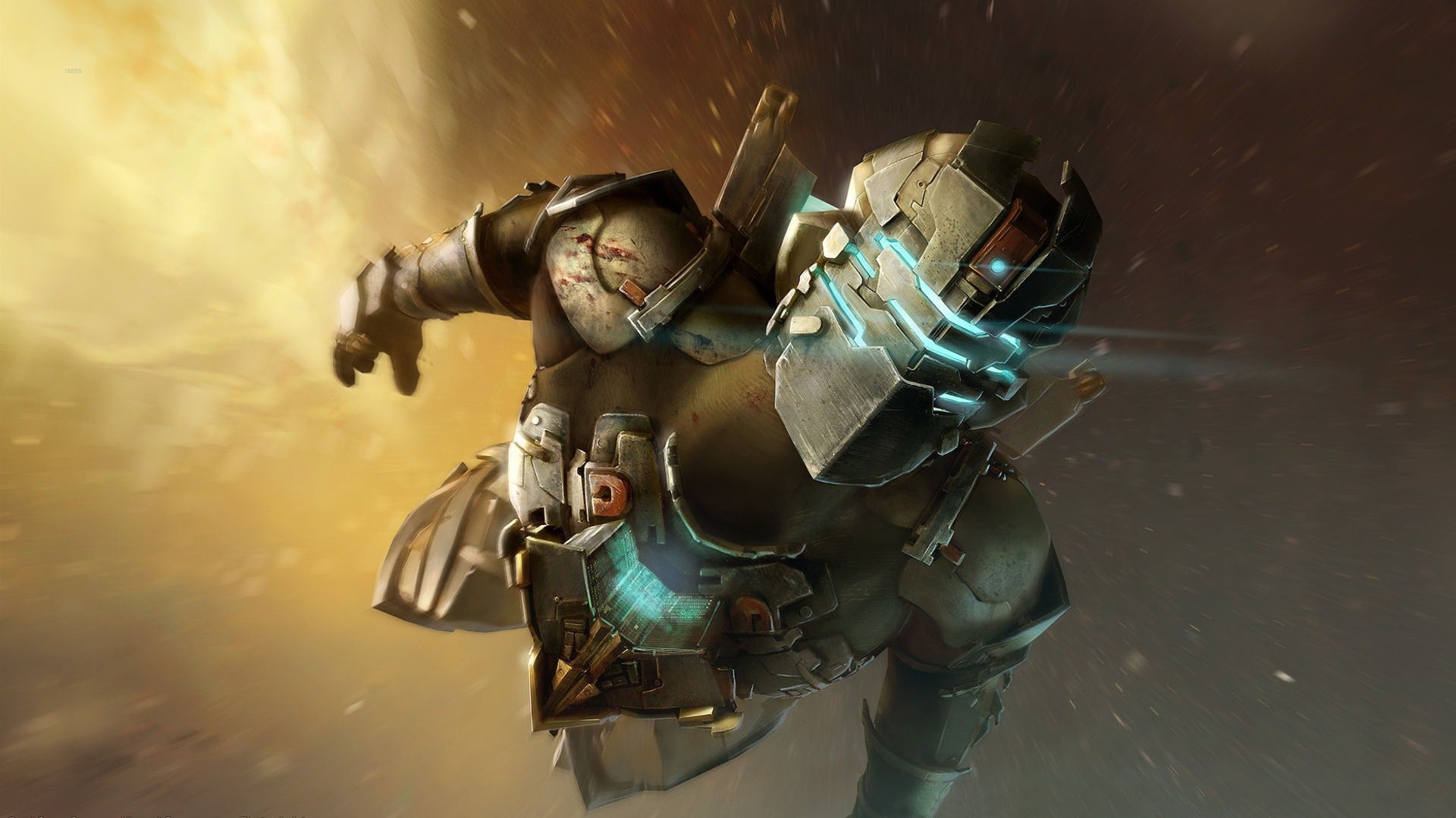 Isaac Clarke from Dead Space 3 in space HD Wallpaper