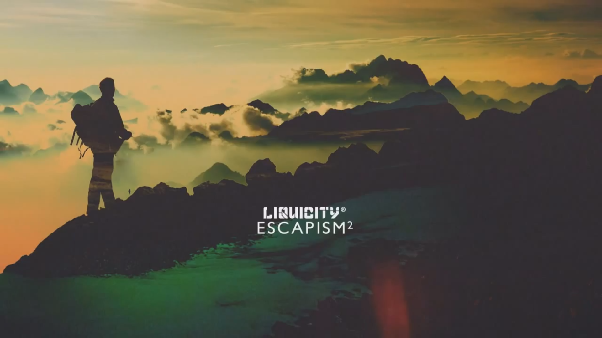 Liquicity Escapism 2 mountains sunset HD Wallpaper