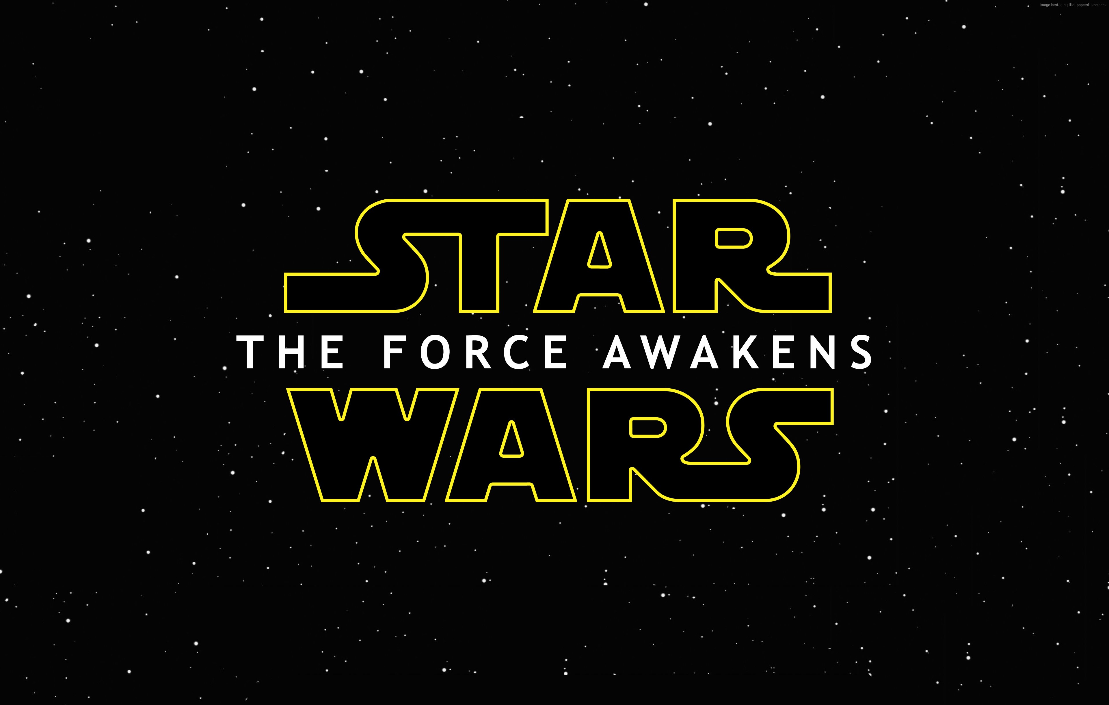 Star Wars The Force Awakens Logo HD Wallpaper