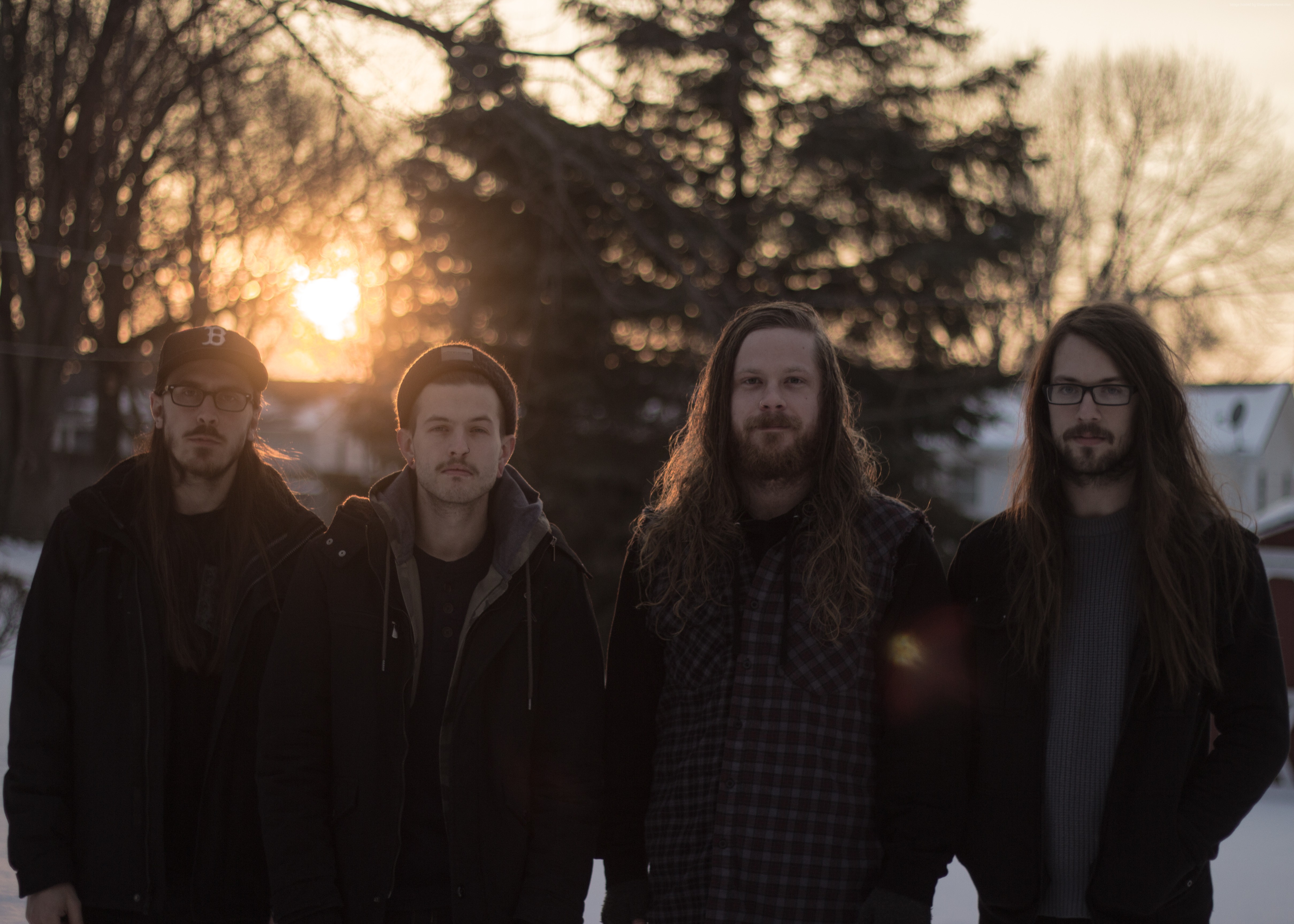 Phinehas band members in winter sunset HD Wallpaper