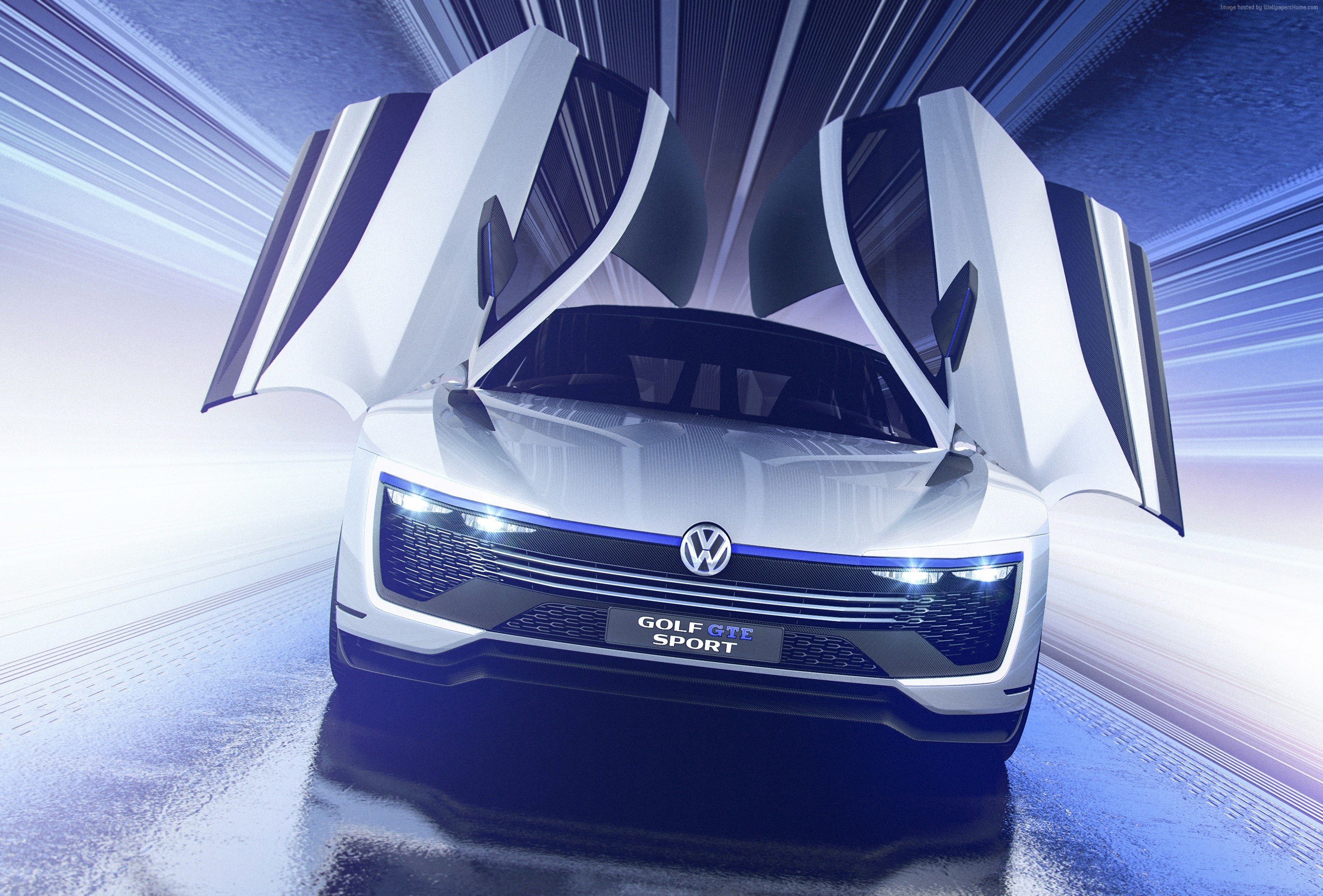 Volkswagen Golf GTE Sport concept car with butterfly doors HD Wallpaper