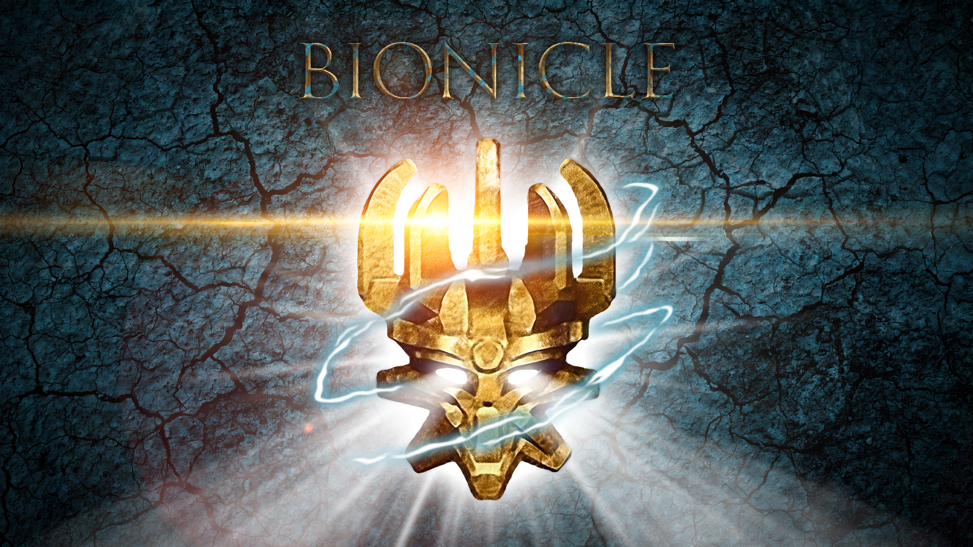 Bionicle Mask with Lightning HD Wallpaper