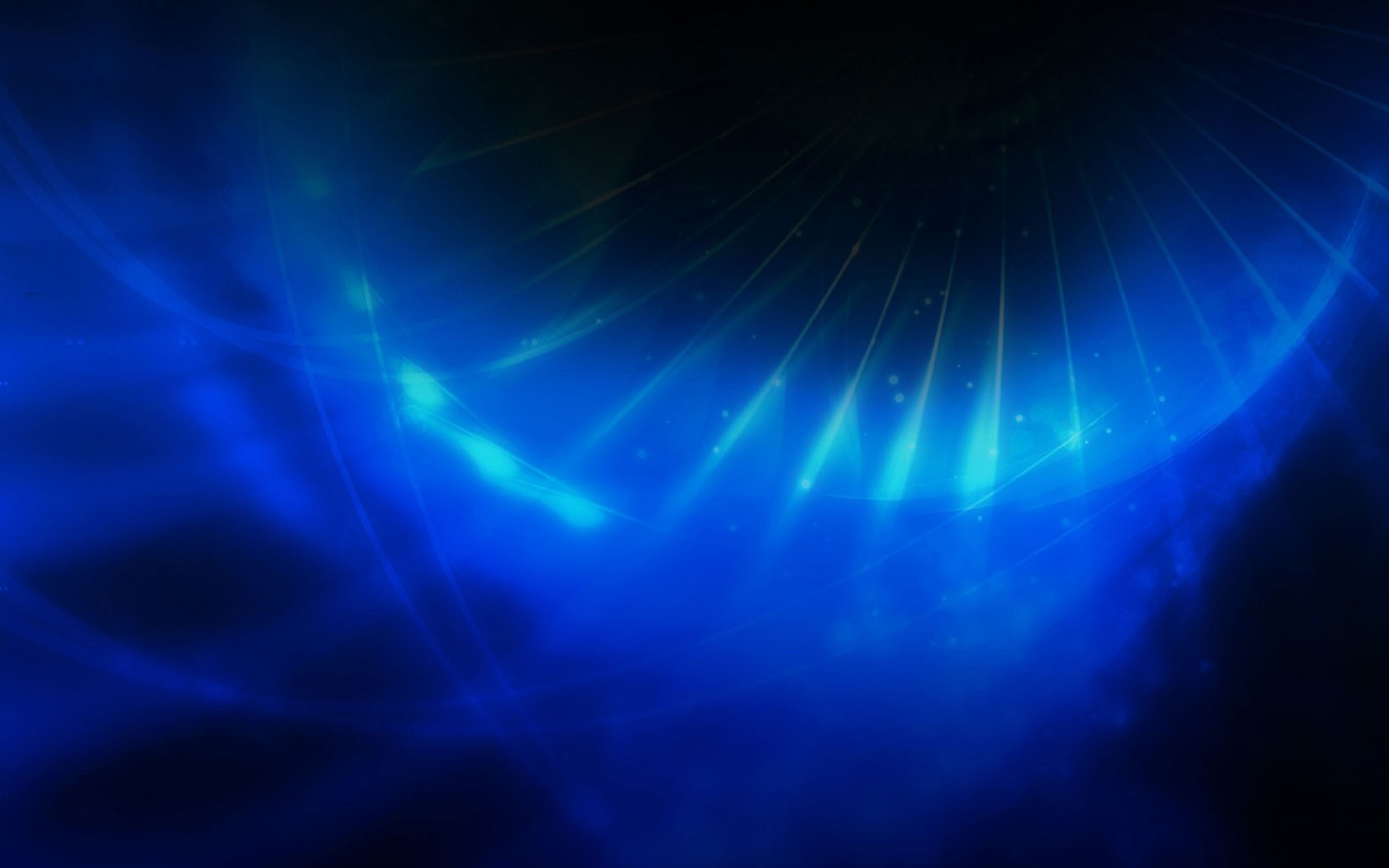 Abstract blue digital art with light rays HD Wallpaper