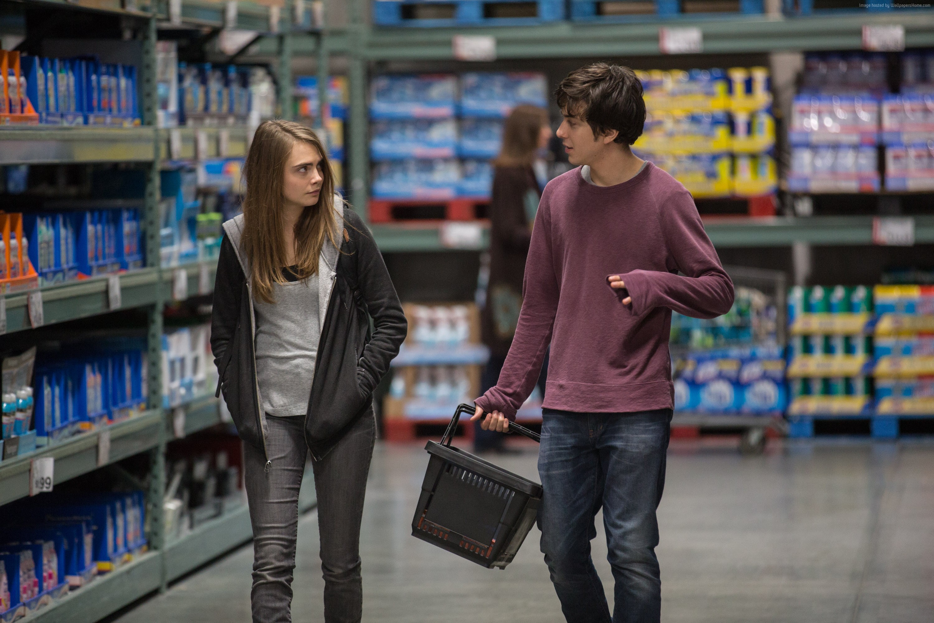 Cara Delevingne and Nat Wolff in Paper Towns HD Wallpaper