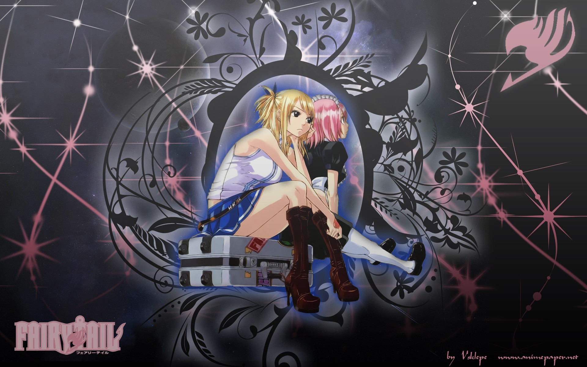 Lucy Heartfilia and Wendy Marvell from Fairy Tail HD Wallpaper