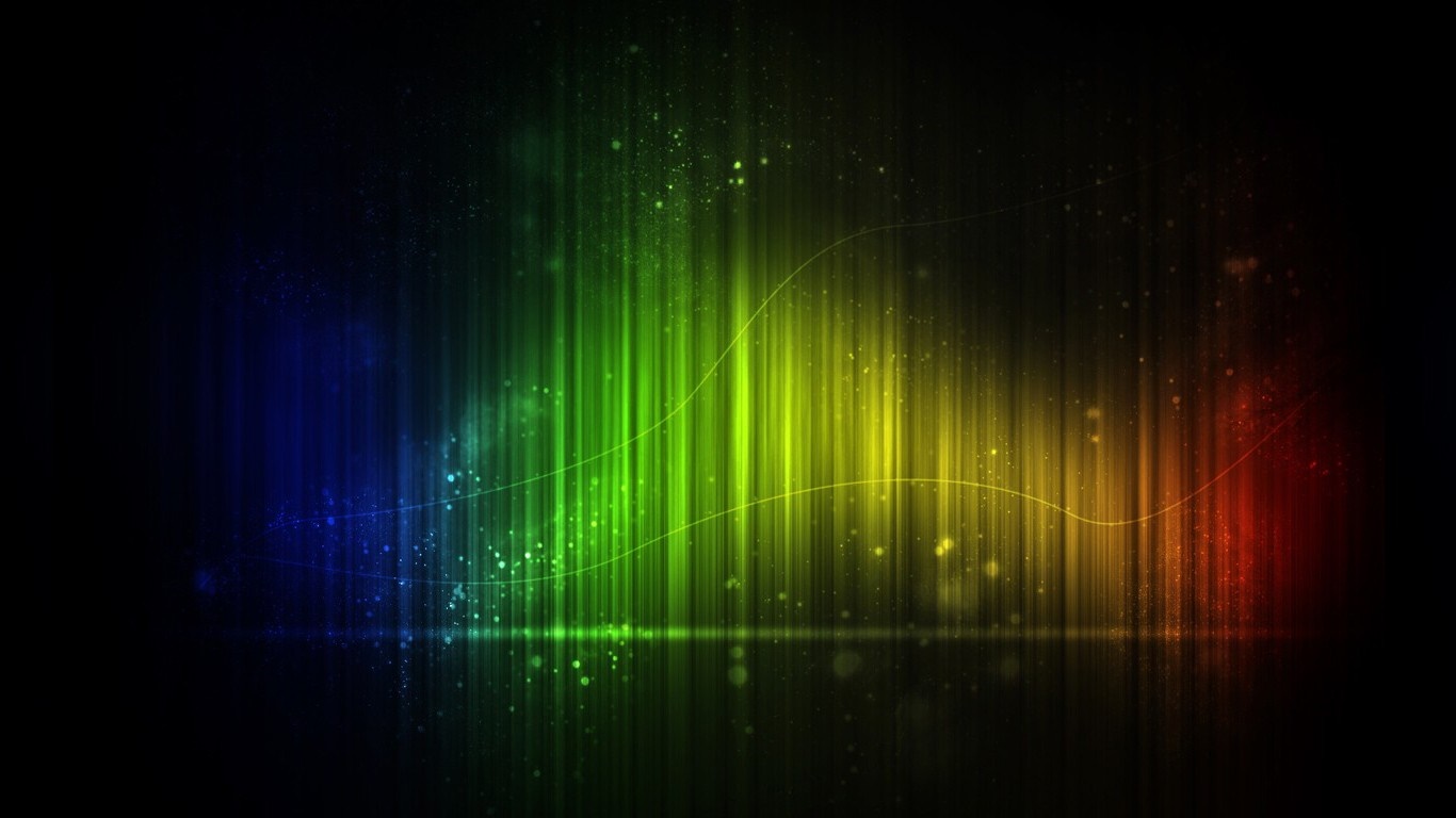 Abstract colorful light streaks with particles HD Wallpaper